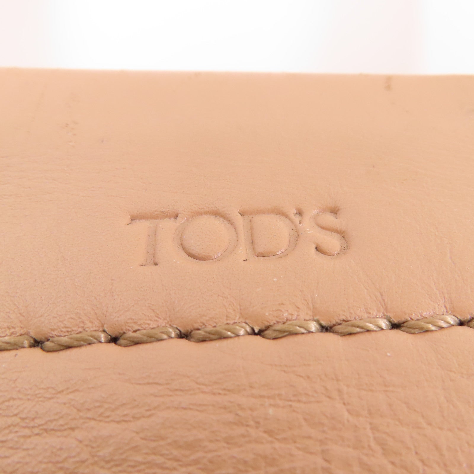 TOD'S 牛皮皮革2 Way Bag銀扣手挽肩背兩用袋