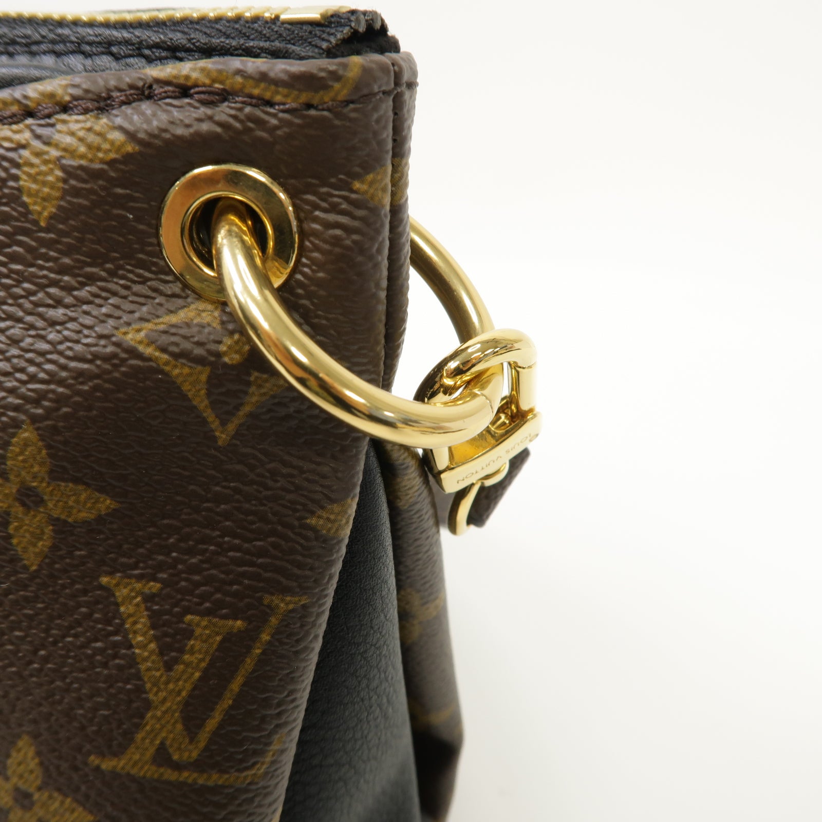 LOUIS VUITTON 【激減優惠】Monogram Pallas BB 2 Way Shoulder金扣手挽肩背兩用袋啡色