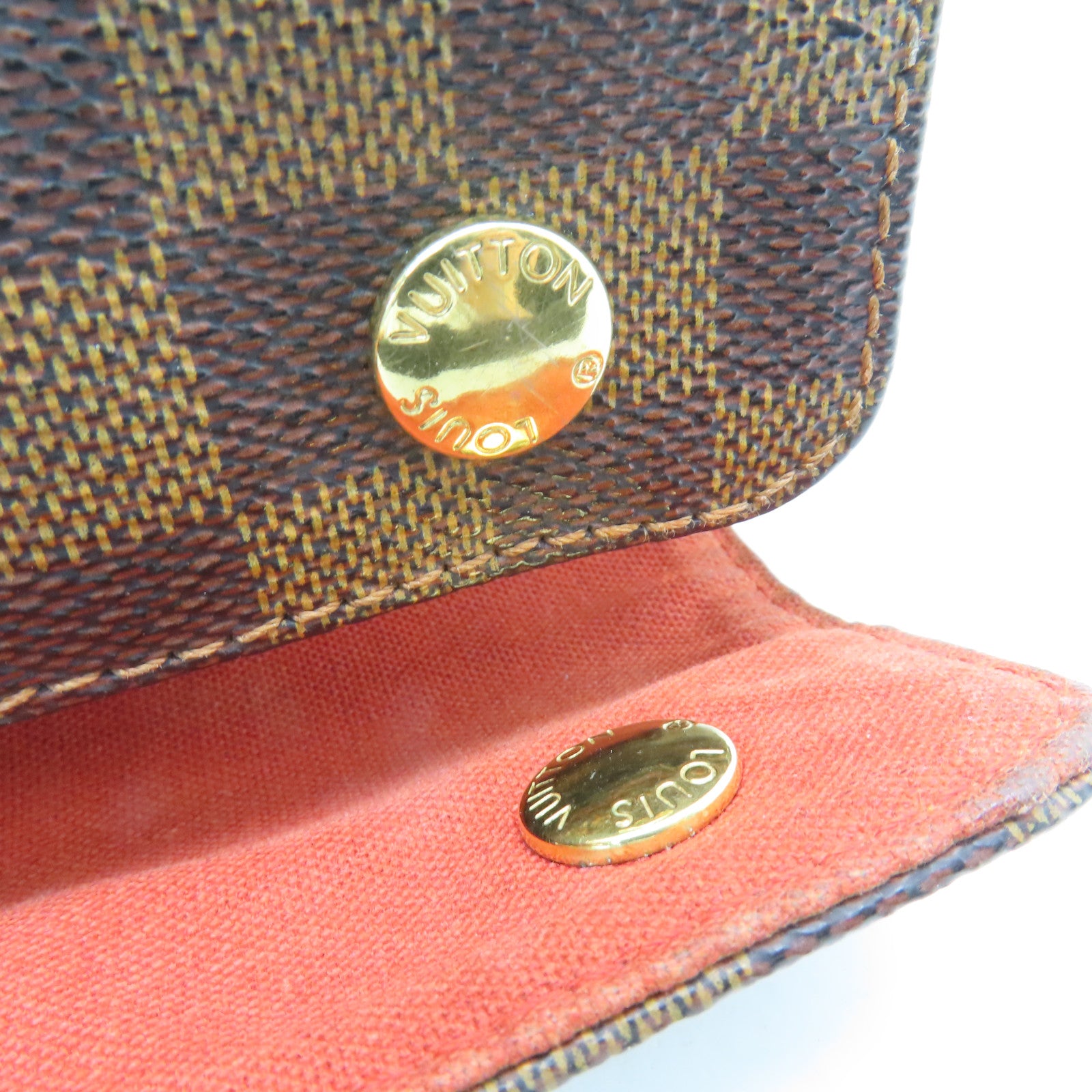 LOUIS VUITTON Damier Naviglio金扣肩背袋啡色