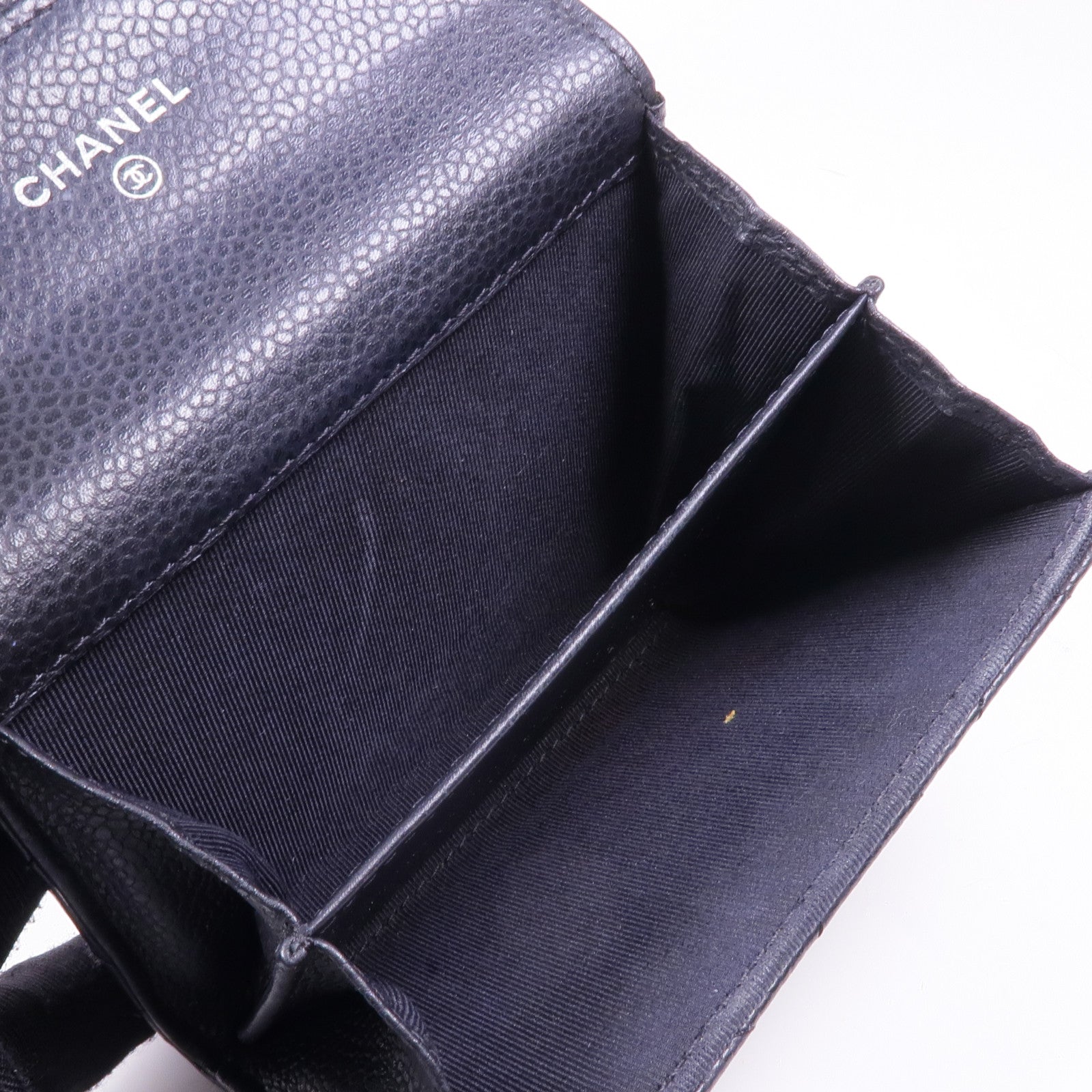 CHANEL 牛皮皮革Card/Coin Case銀扣零錢包/卡片套