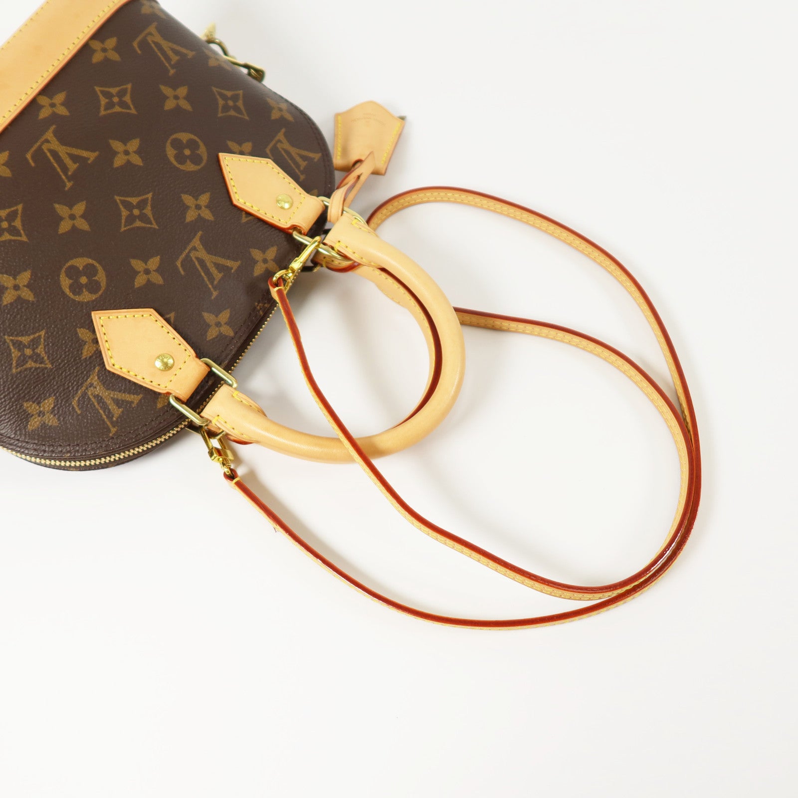 LOUIS VUITTON Monogram Alma BB金扣手挽肩背兩用袋