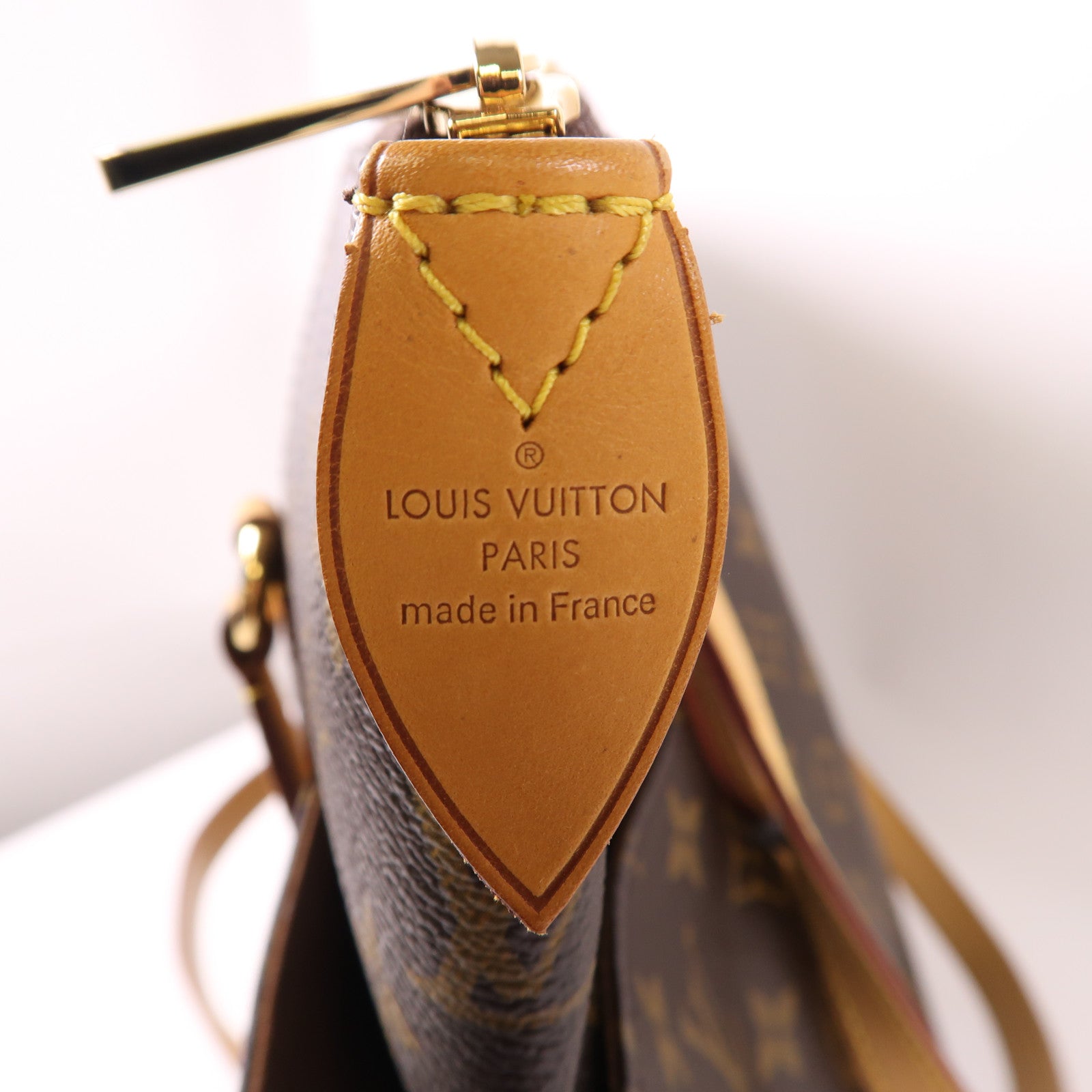 LOUIS VUITTON Monogram Totally MM金扣肩背袋棕色