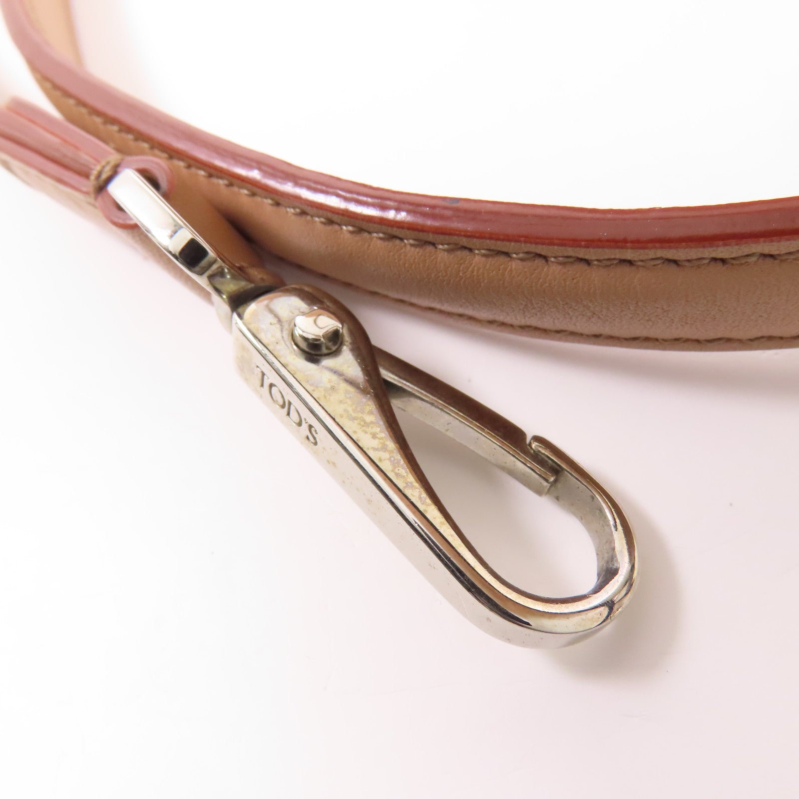 TOD'S 牛皮皮革2 Way Bag銀扣手挽肩背兩用袋