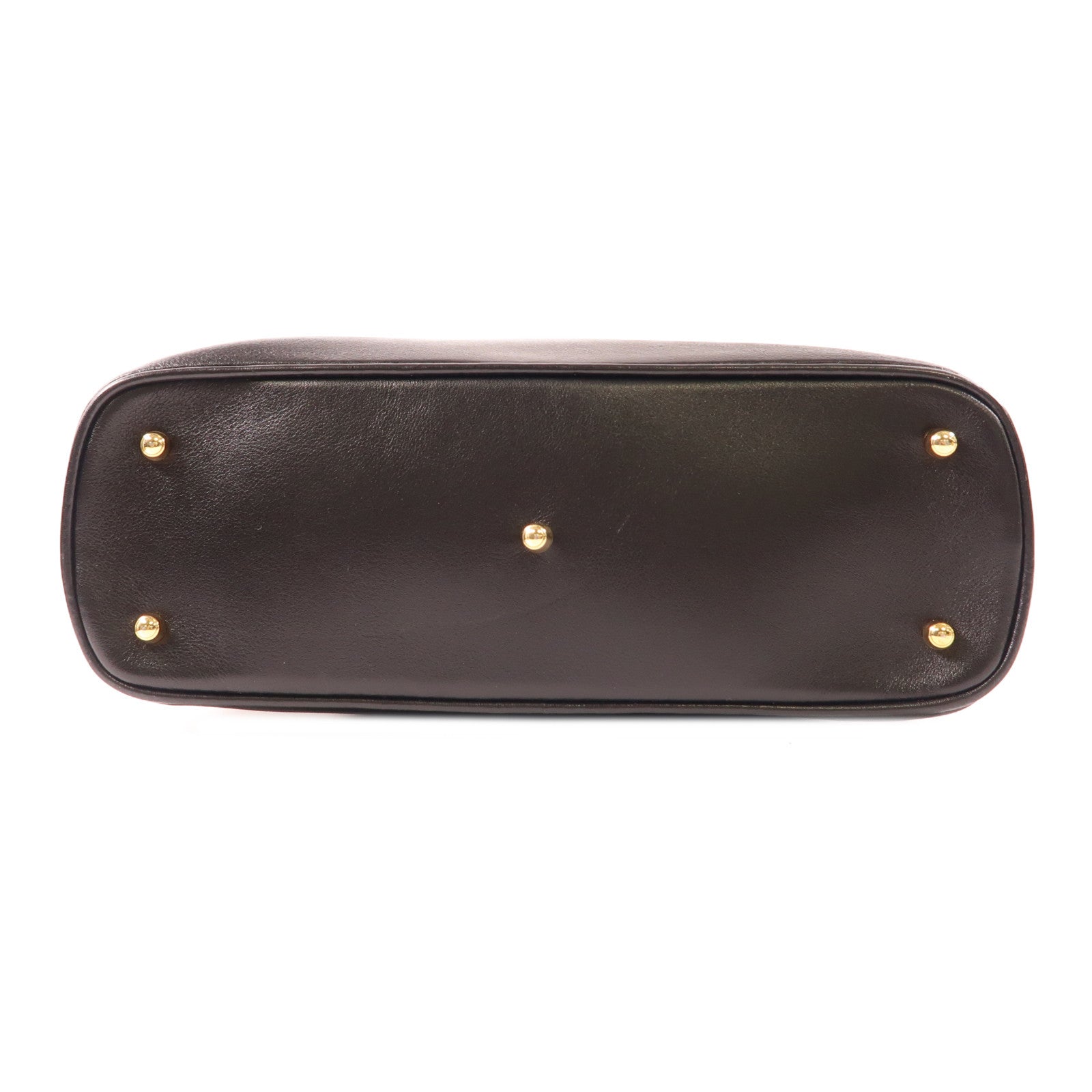 GUCCI GG GHW Bamboo Handbag 00021220290 Calfskin Leather Black