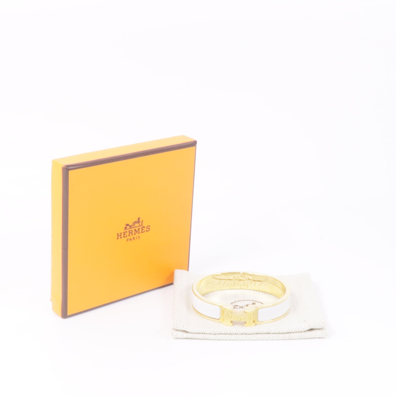 HERMES 琺瑯/金屬Clic H Bracelet手鐲