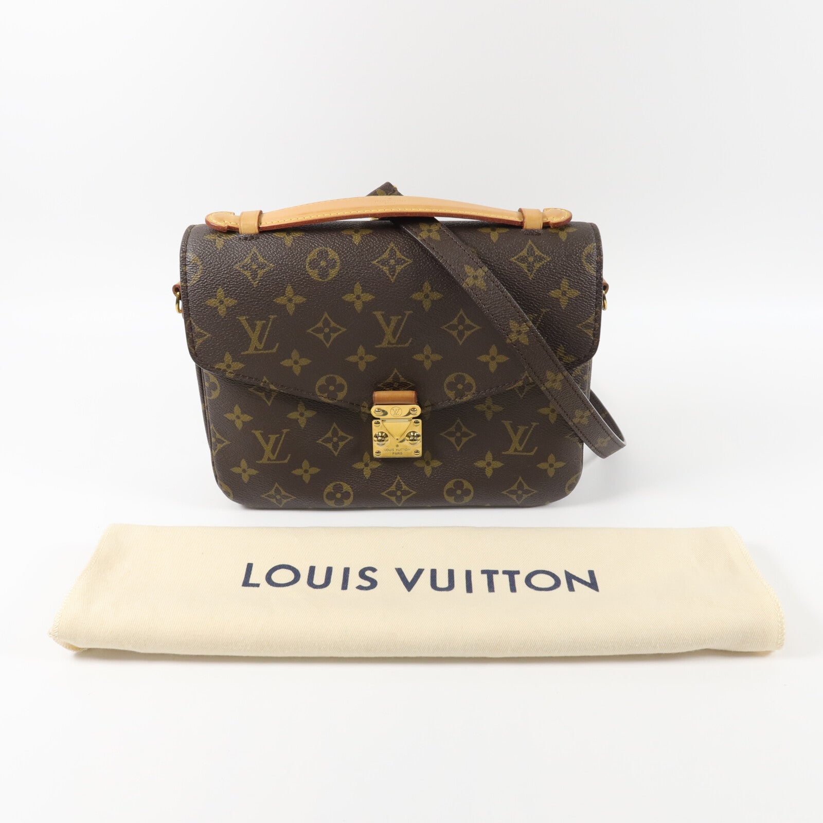 LOUIS VUITTON Monogram Pochette Metis MM手挽肩背兩用袋
