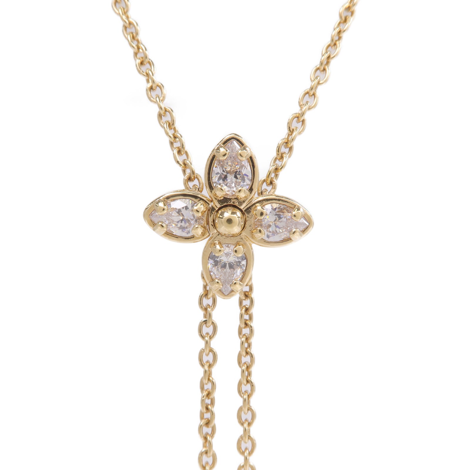 LOUIS VUITTON 金屬/水晶Dazzle Necklace金扣手鏈