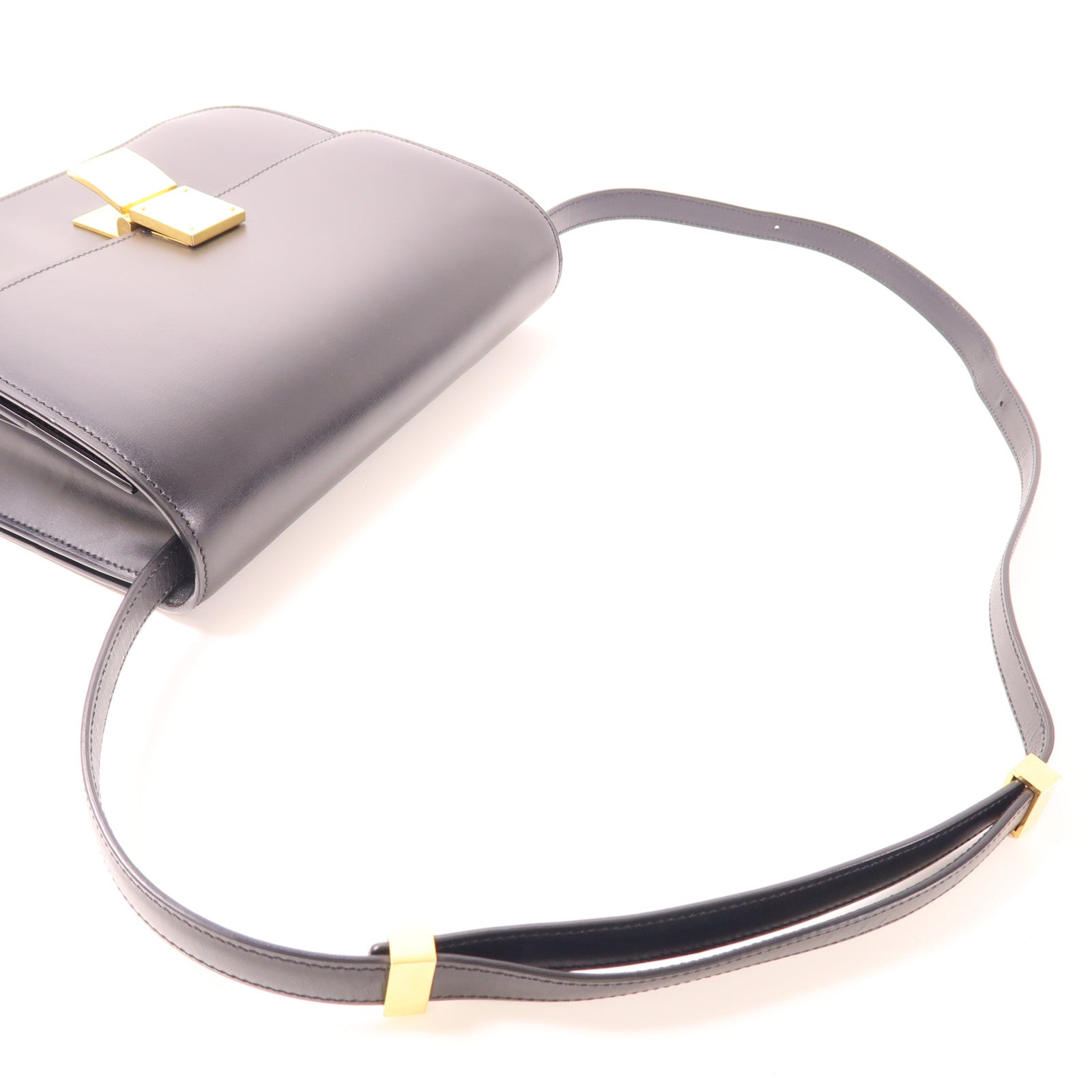 CELINE 牛皮皮革Classic Box金扣肩背袋