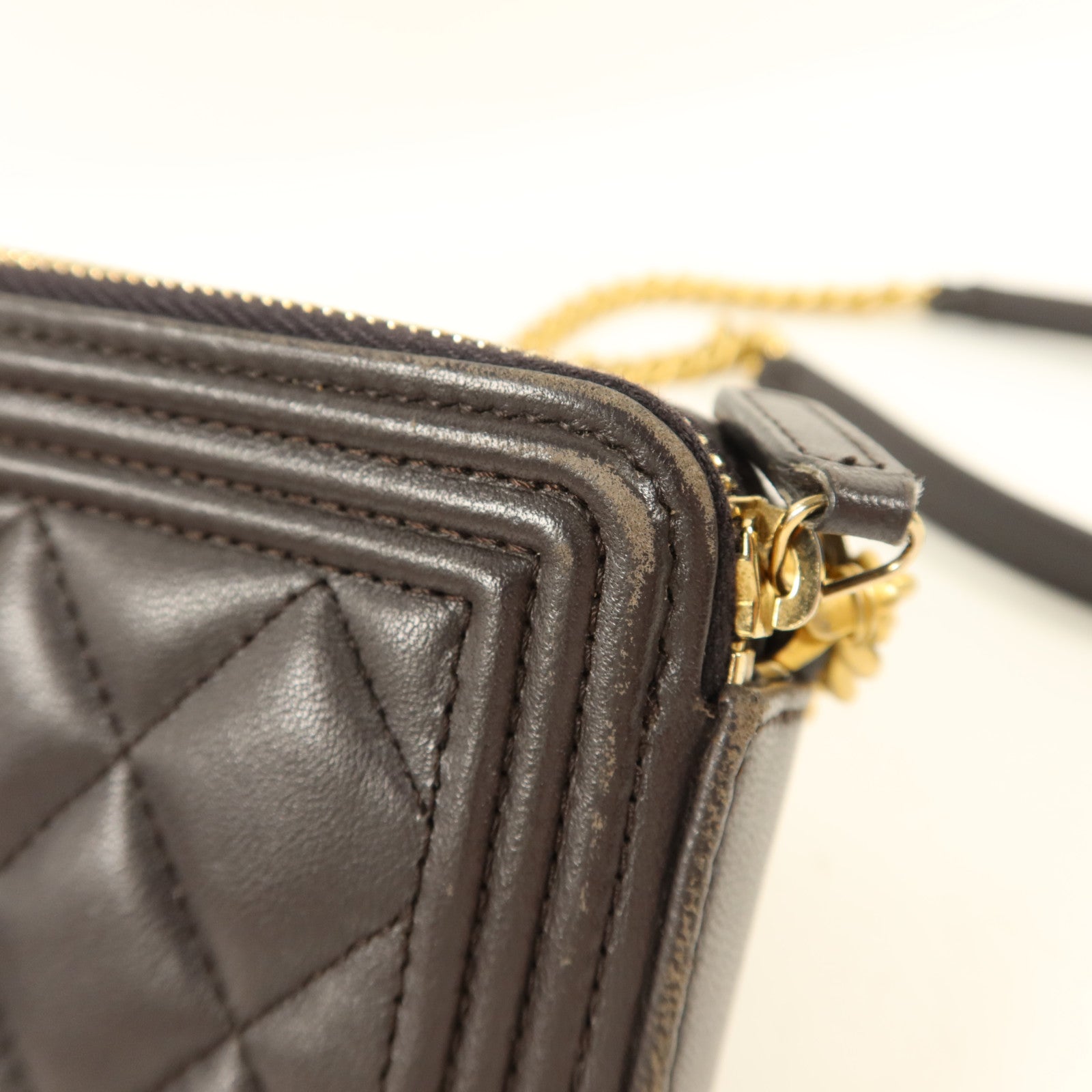 CHANEL 羊皮皮革Chain Shoulder Bag鏈帶肩背袋
