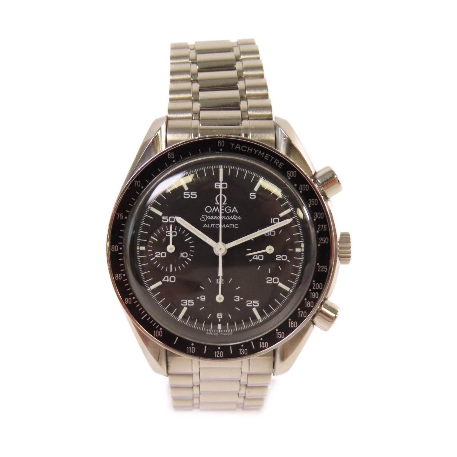 OMEGA Speedmaster Watch不鏽鋼自動機芯手錶黑色/銀色