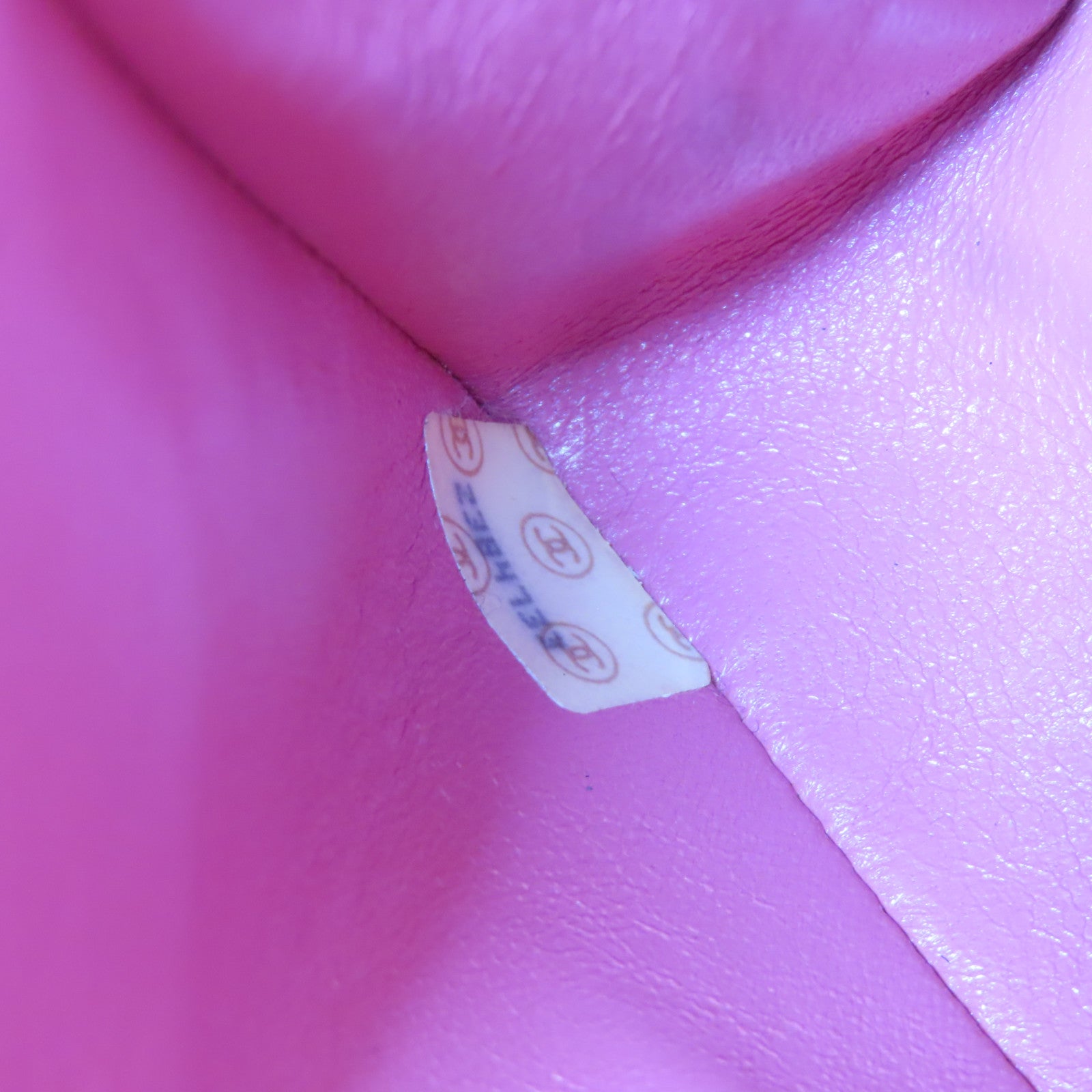 CHANEL 菱格羊皮皮革Chain Shoulder Bag金扣鏈帶肩背袋粉紅色