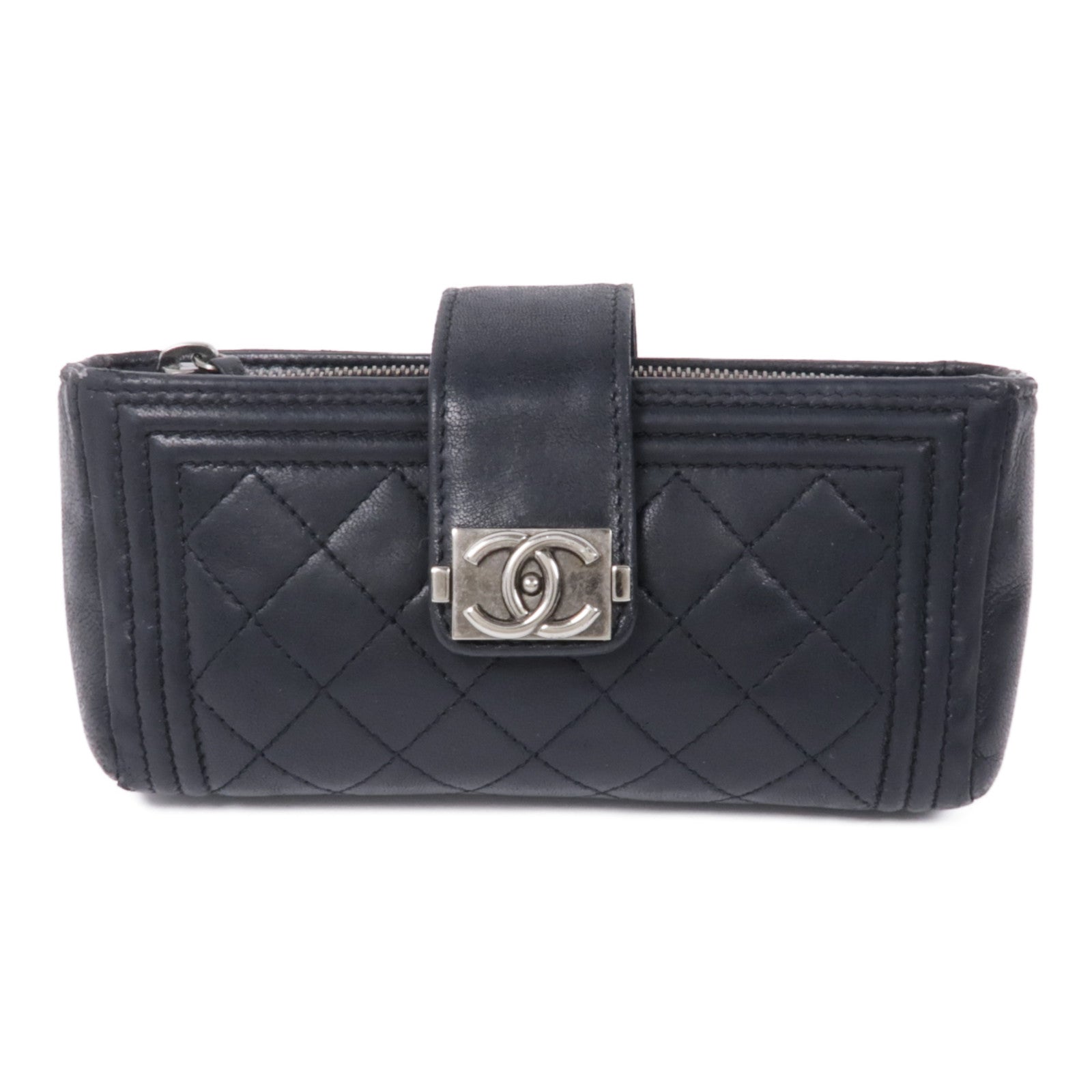 CHANEL 羊皮皮革Boy Clutch Bag手拿包