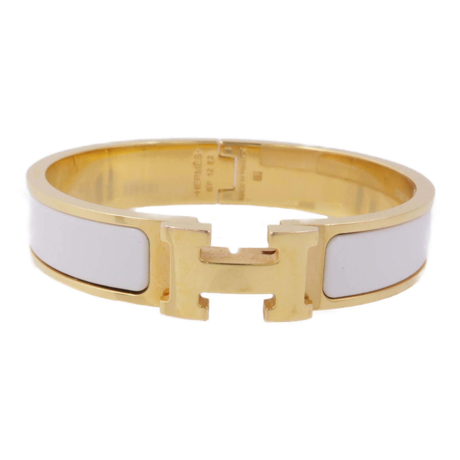 HERMES 琺瑯/金屬Clic H Bracelet手鐲