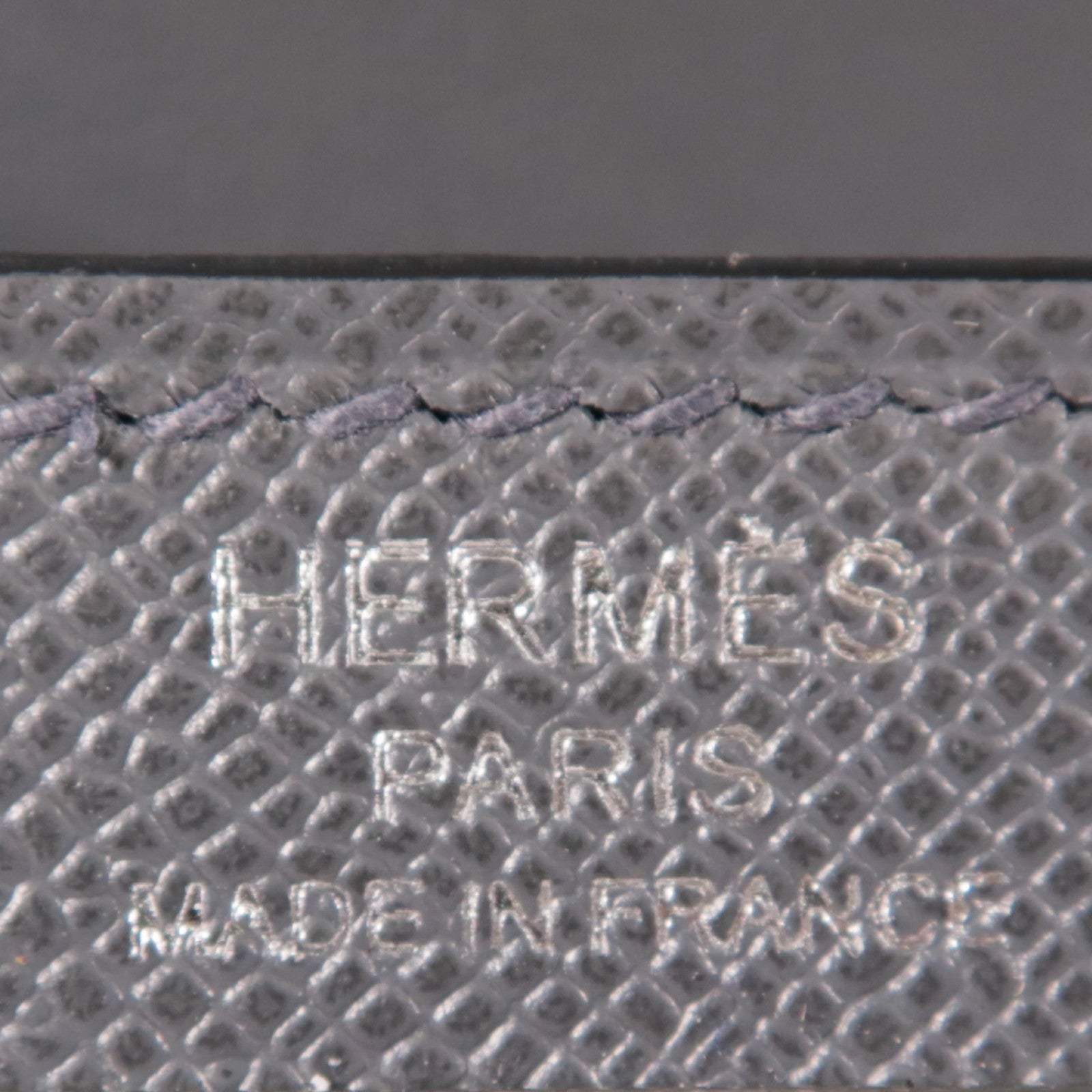 HERMES 【激減優惠】Madame皮革Kelly Elan銀扣肩背袋Gris Misty灰色
