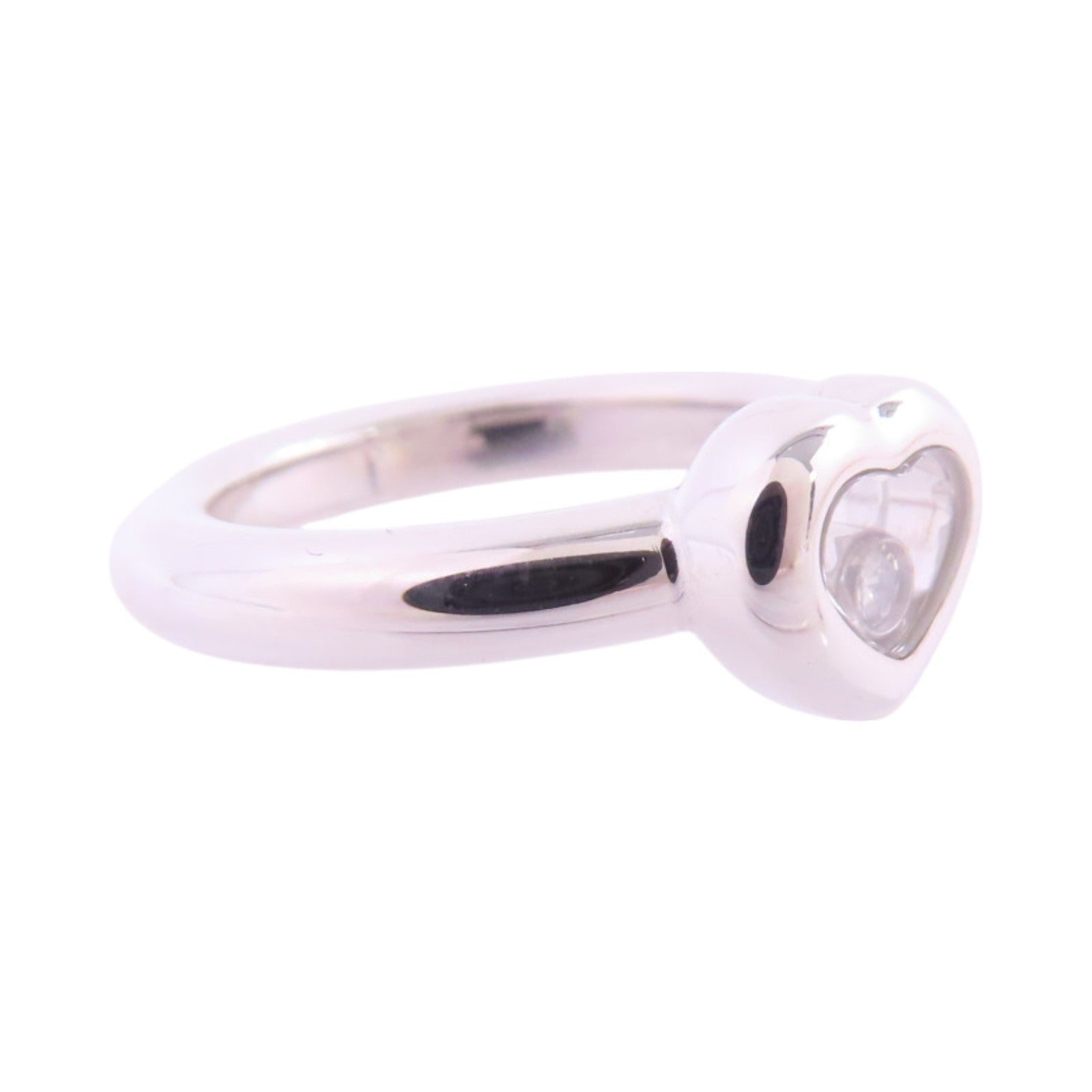 Chopard 18K白金/鑽石Happy Diamond Ring戒指US#5