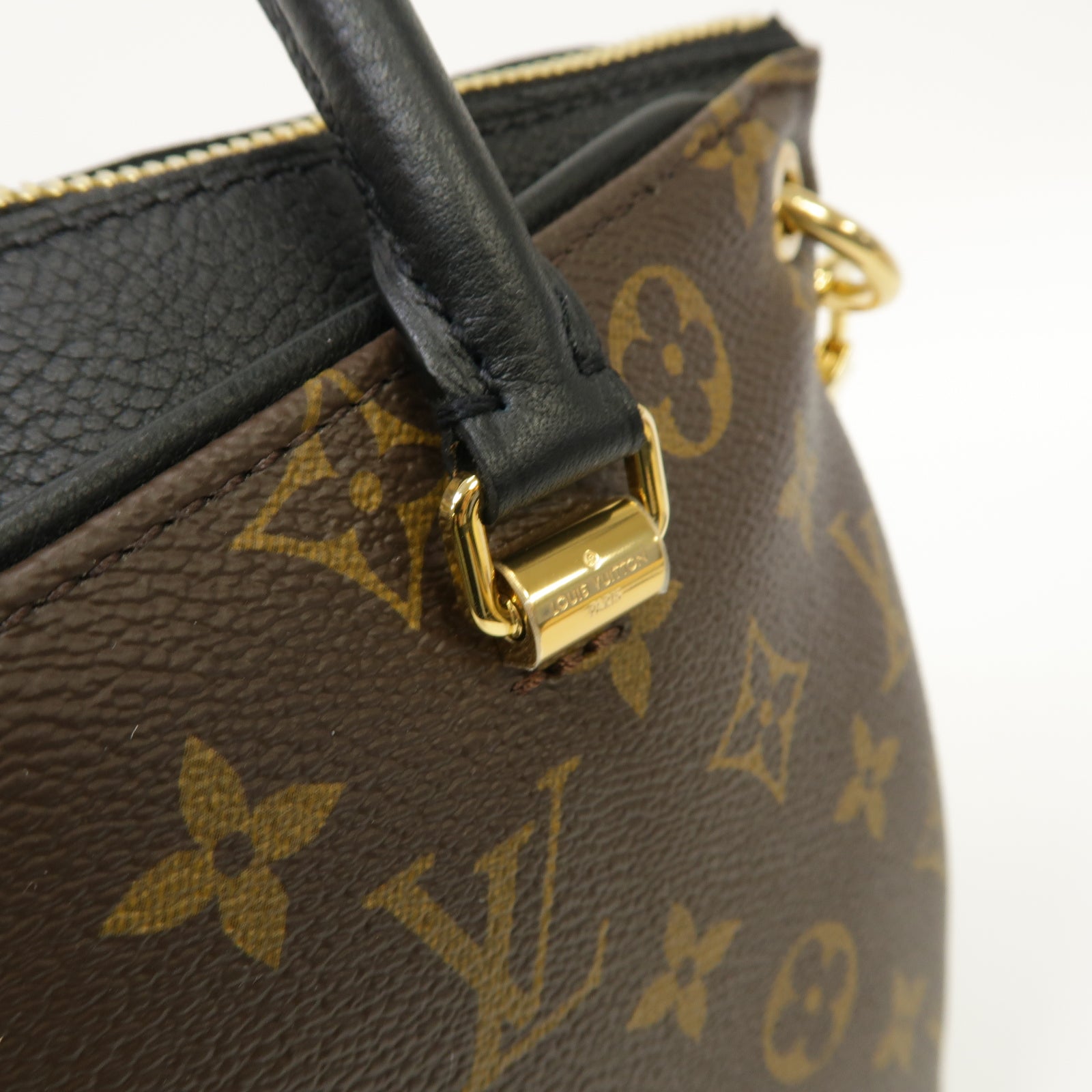 LOUIS VUITTON 【激減優惠】Monogram Pallas BB 2 Way Shoulder金扣手挽肩背兩用袋啡色