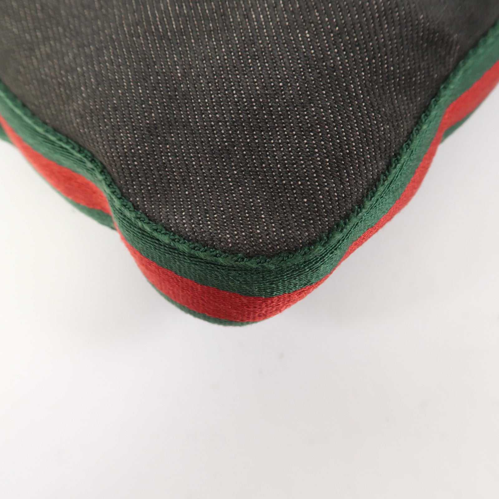 GUCCI 帆布Shoulder Bag銀扣肩背袋黑色