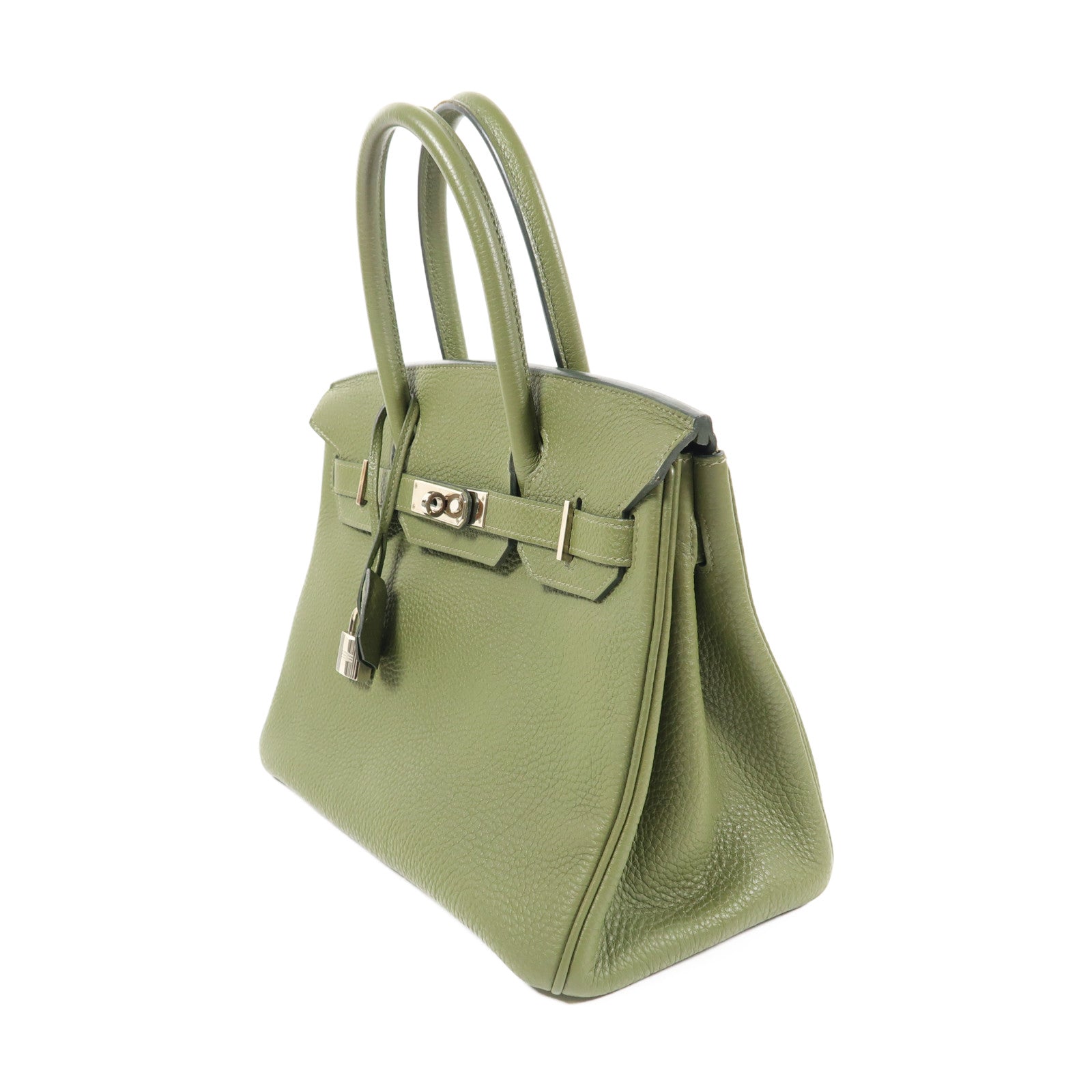 HERMES Togo皮革Birkin 30銀扣手挽袋Canopee