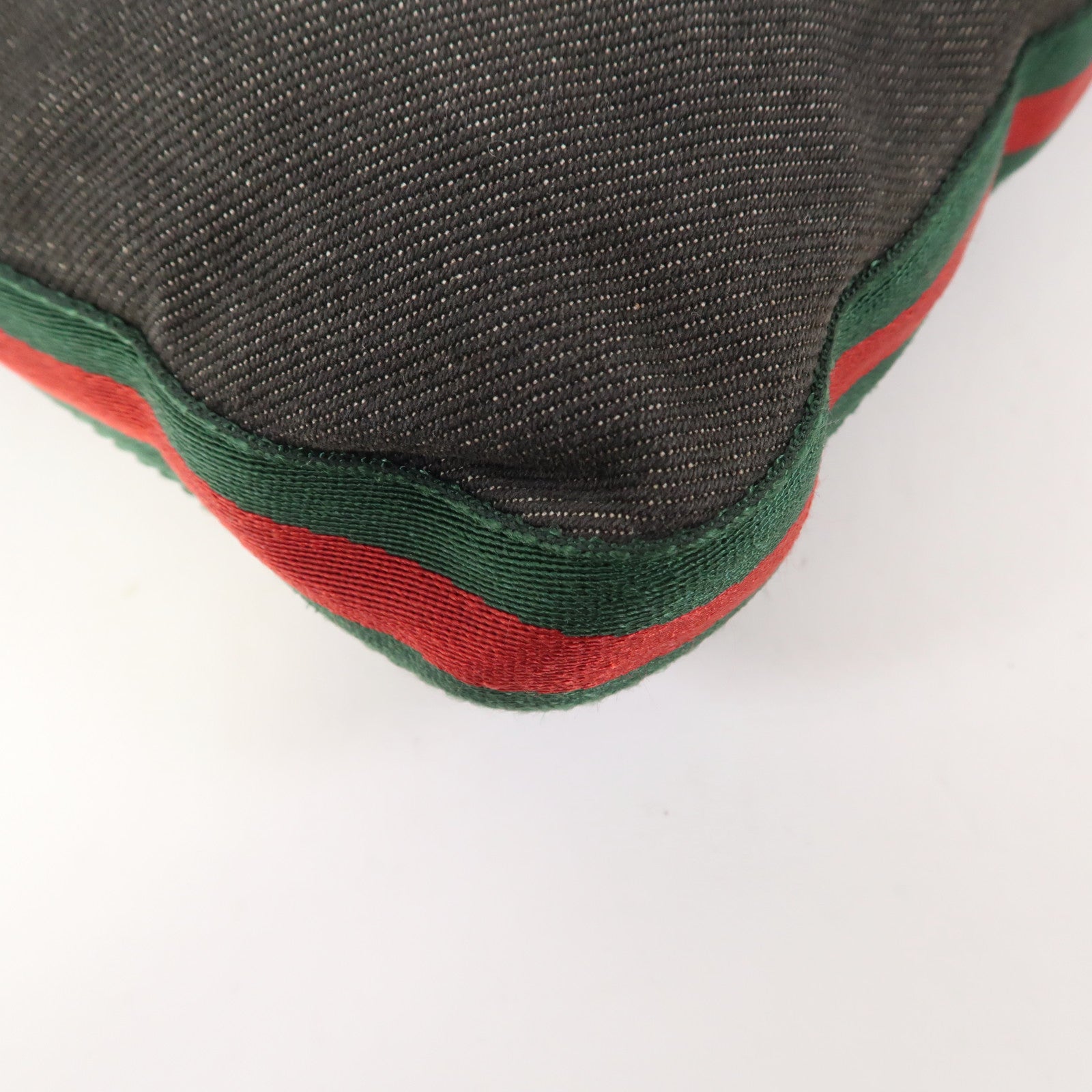 GUCCI 帆布Shoulder Bag銀扣肩背袋黑色