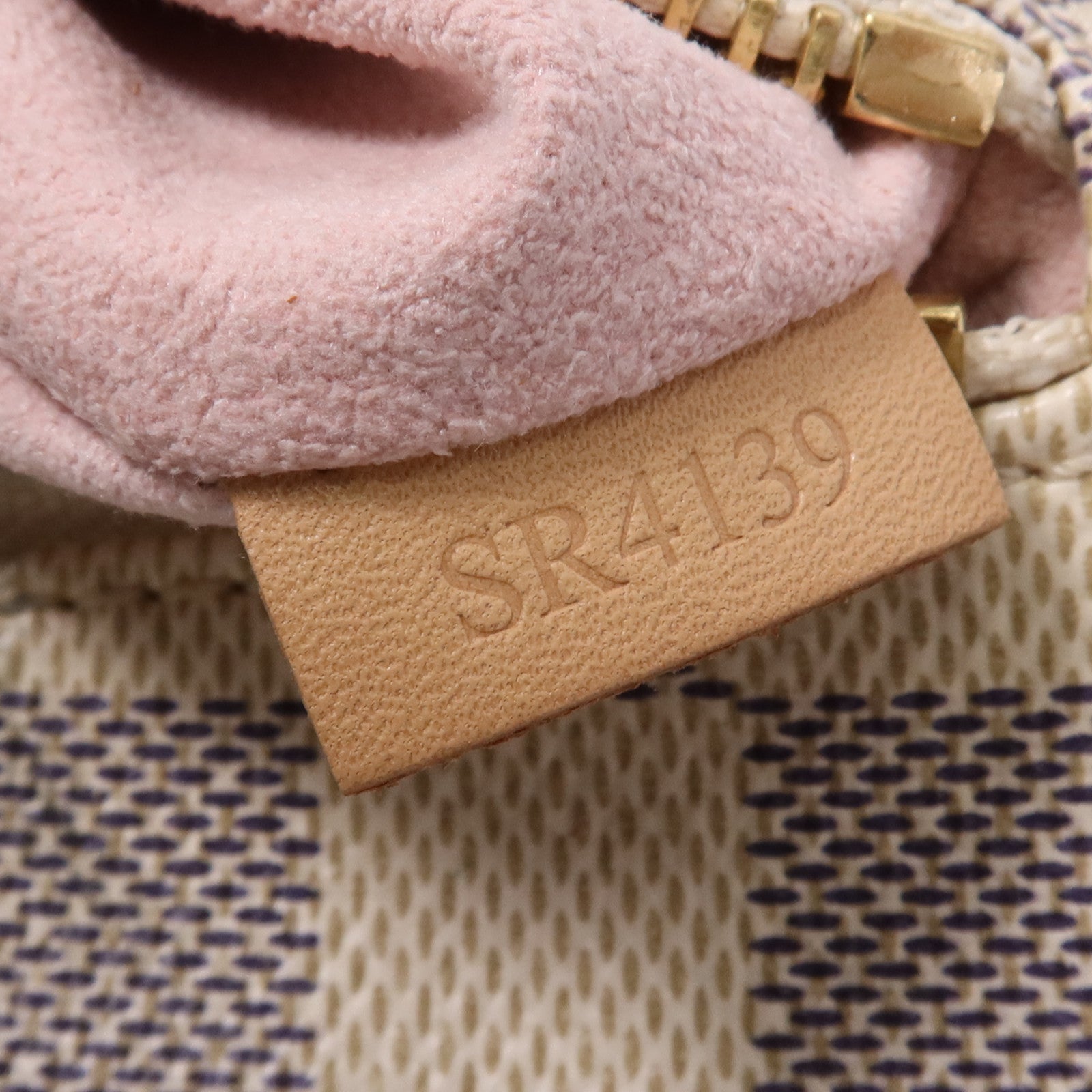 LOUIS VUITTON Damier Azur Sperone BB金扣背包