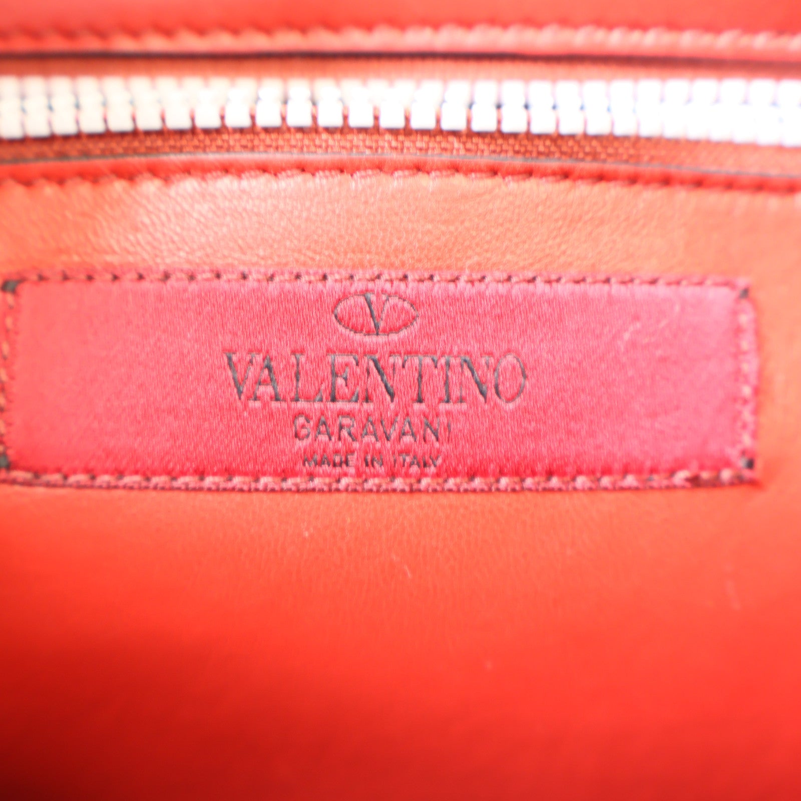 Valentino 牛皮皮革2 Way Shoulder銀扣手挽肩背兩用袋白色