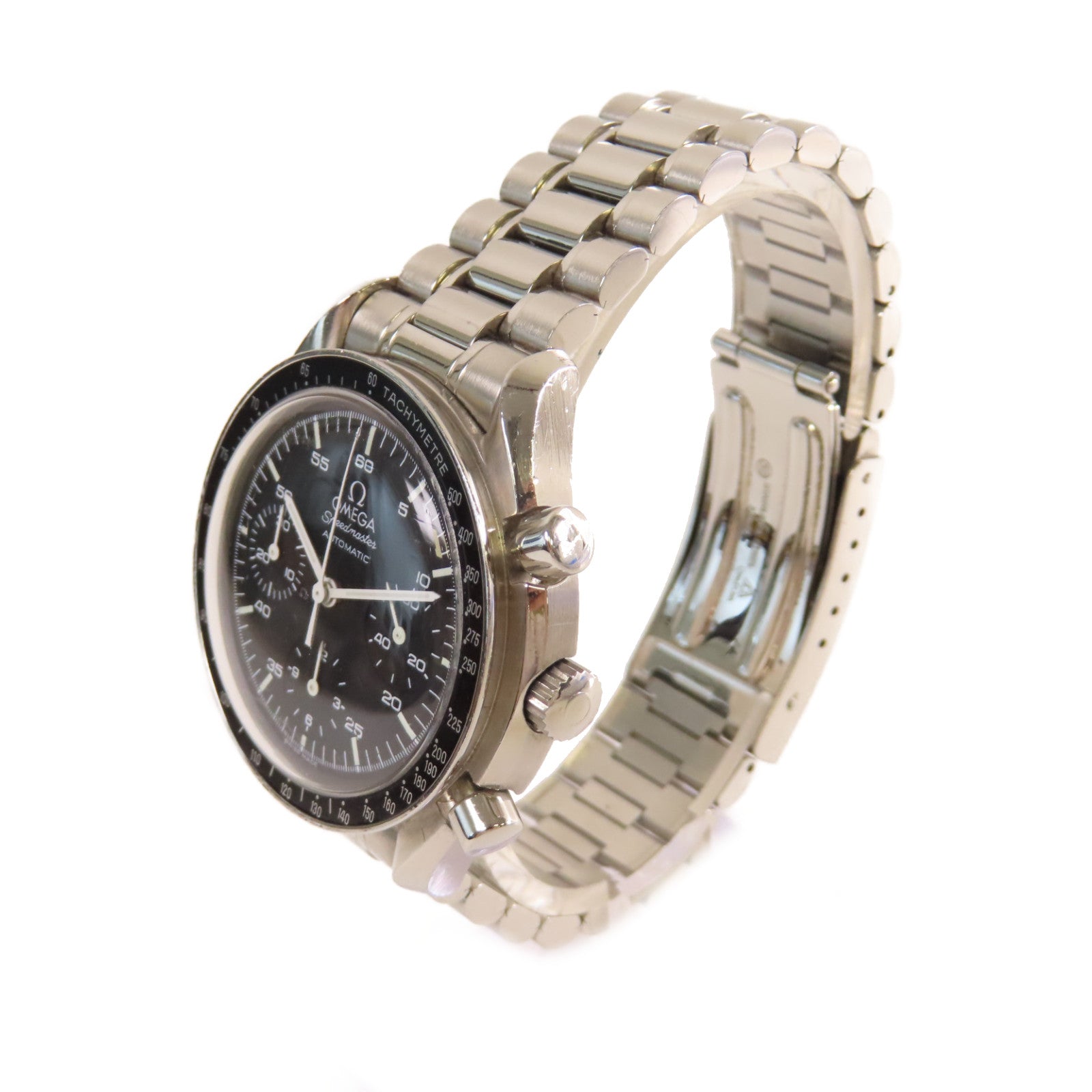OMEGA Speedmaster Watch不鏽鋼自動機芯手錶黑色/銀色