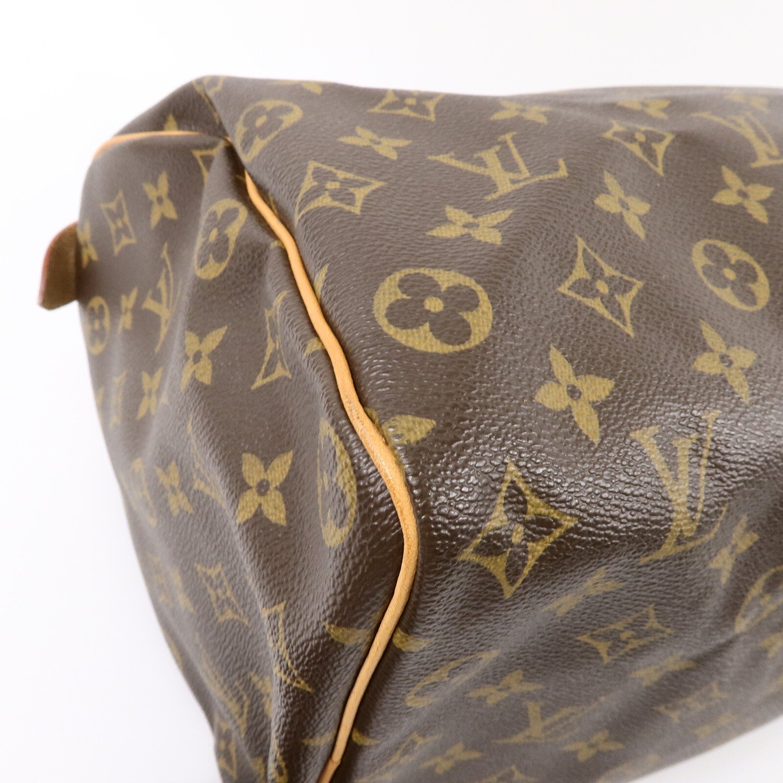 LOUIS VUITTON Monogram Speedy 35金扣手挽袋