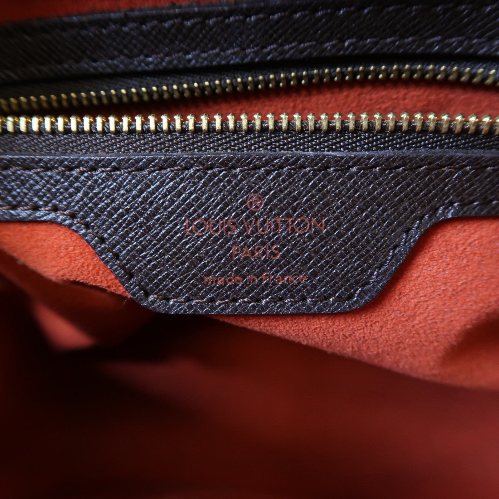 LOUIS VUITTON Damier Triana金扣手挽袋啡色