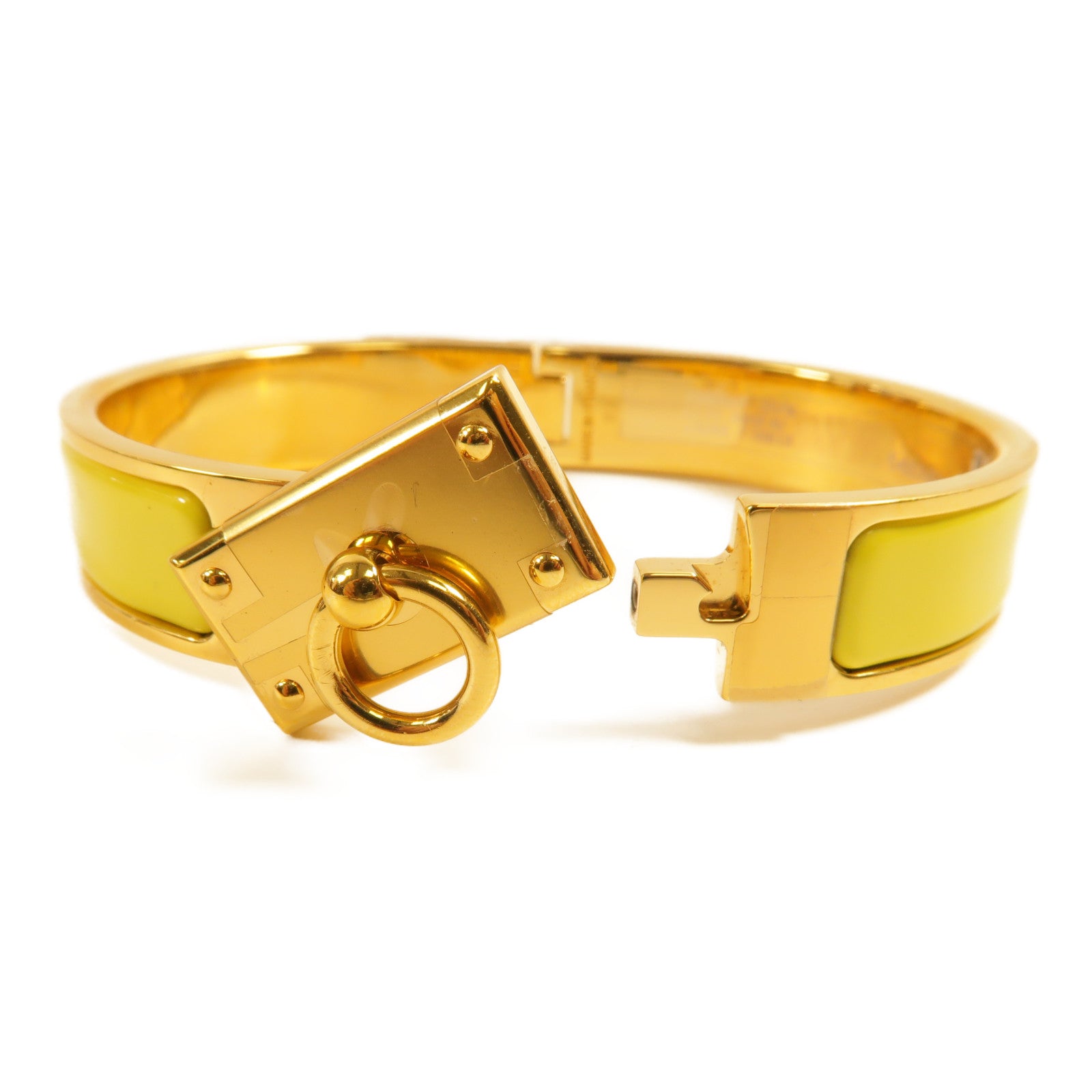 HERMES 金屬/琺瑯Clic Anneau Bangle手鐲