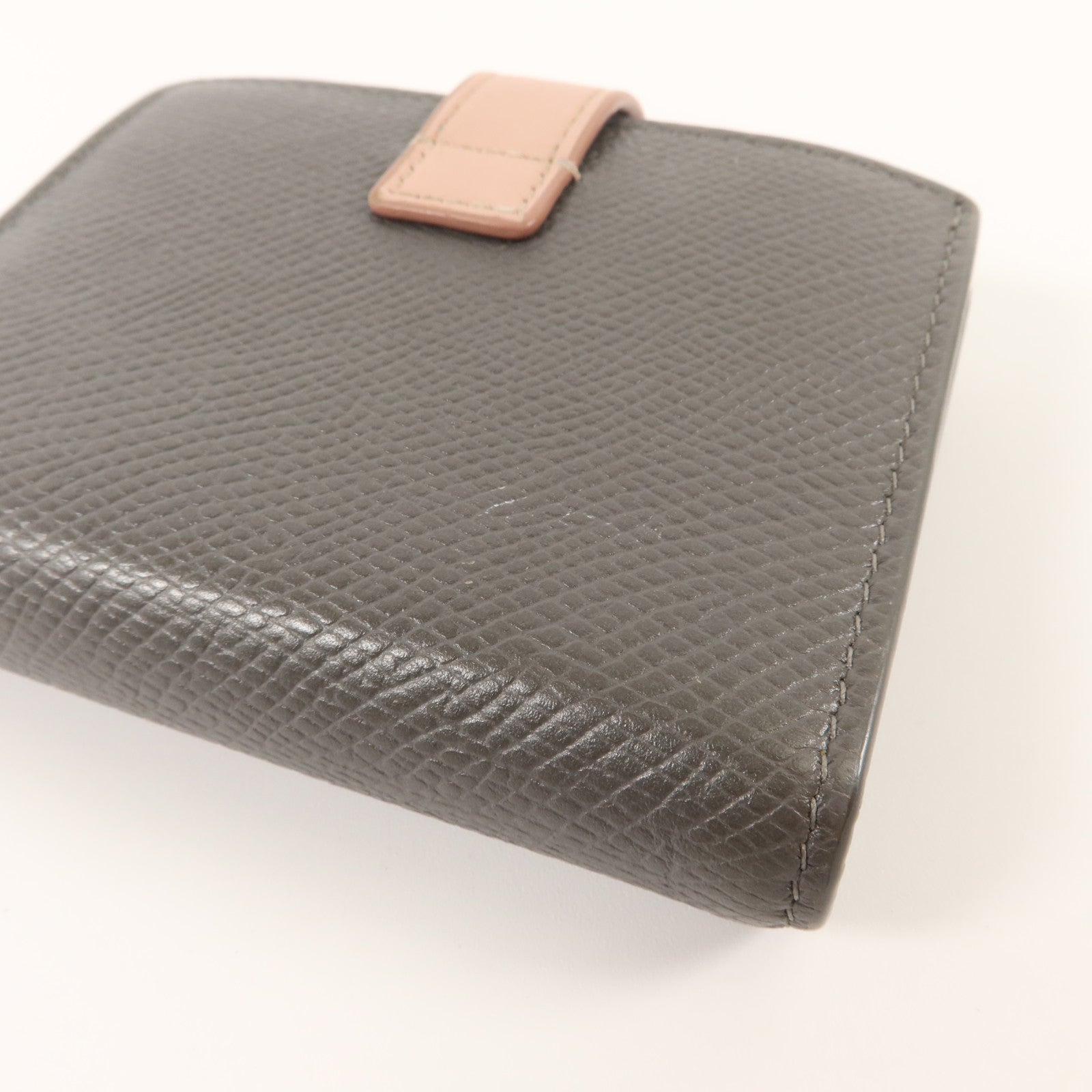 CELINE 牛皮皮革Small Strap Wallet金扣錢包