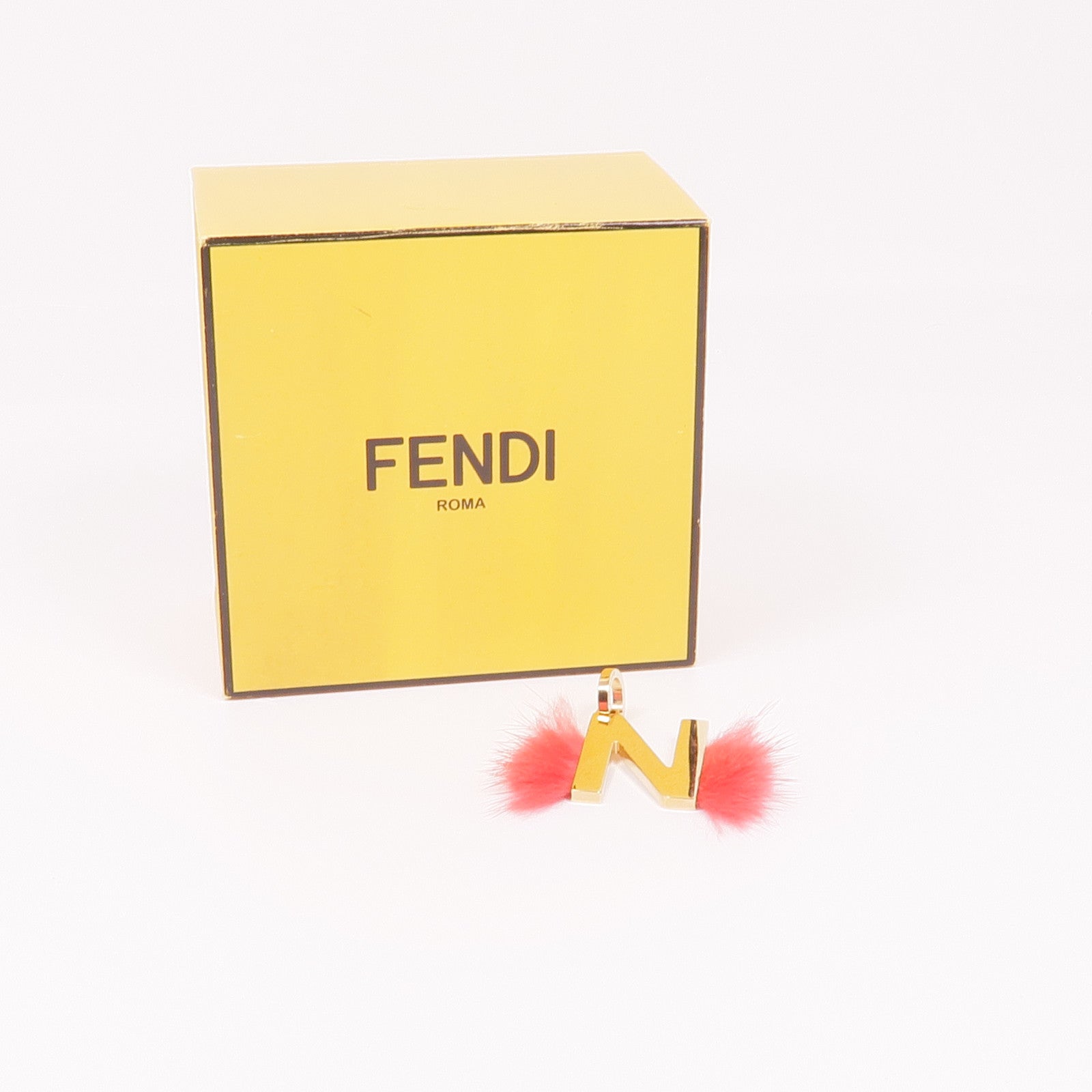 FENDI 金屬/毛皮N Charm掛飾