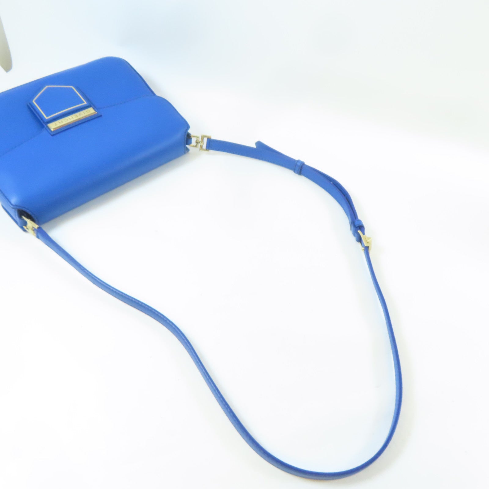 GIVENCHY 【激減優惠】牛皮皮革Nobile Bag金扣肩背袋藍色
