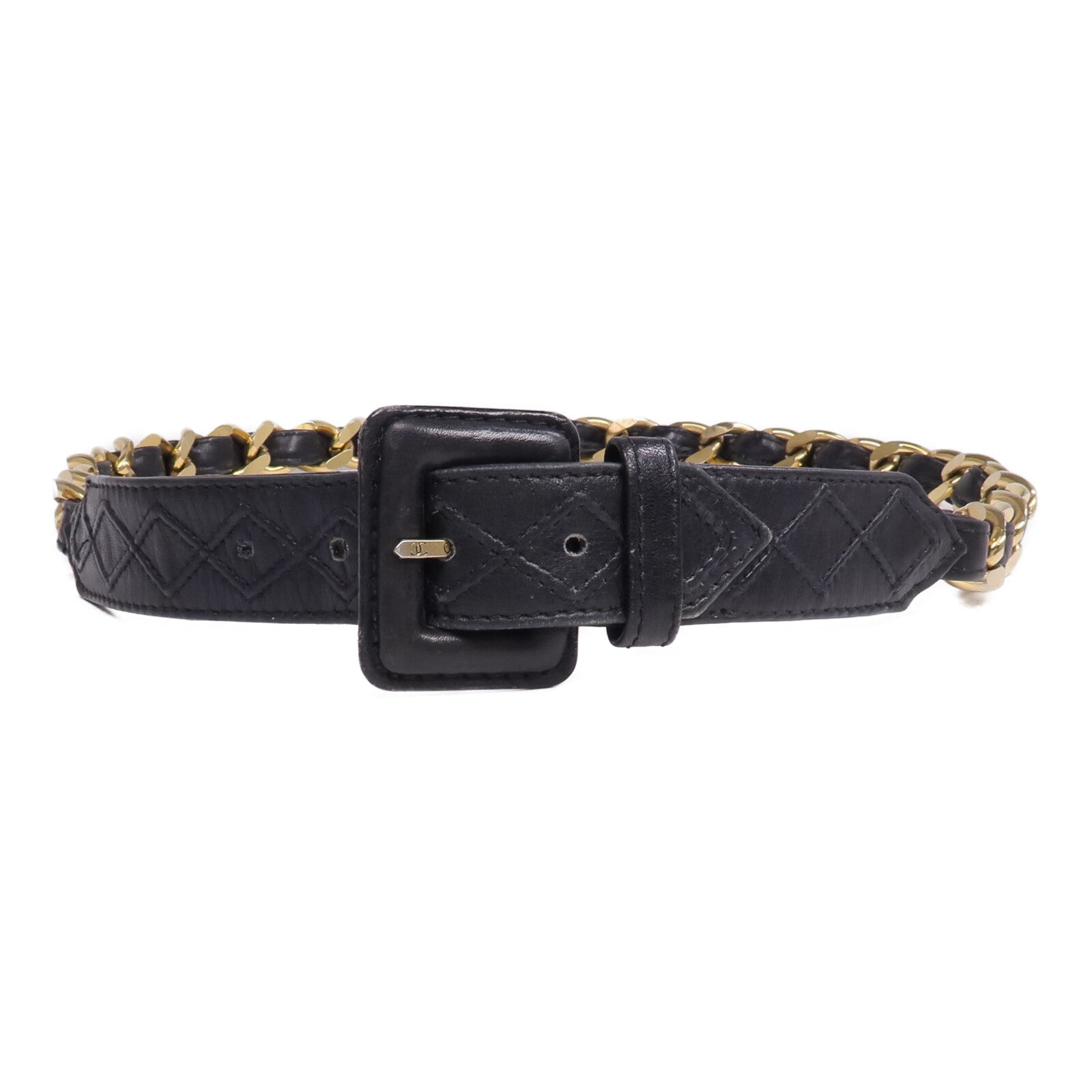 CHANEL 羊皮皮革Vintage Belt皮帶