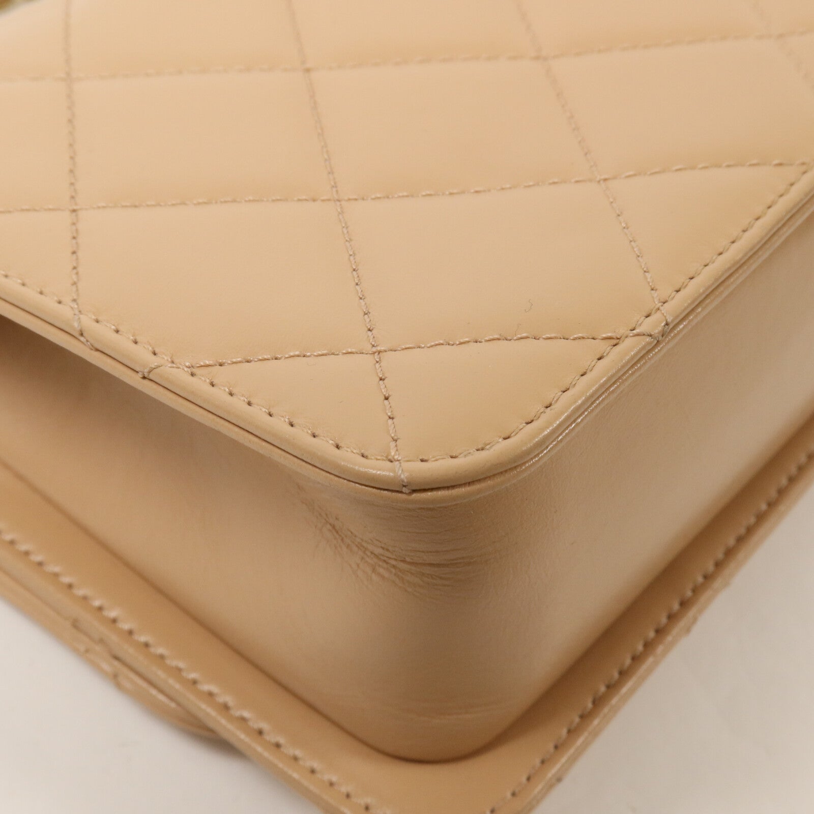 CHANEL 牛皮皮革Mini Flap Bag鏈帶肩背袋