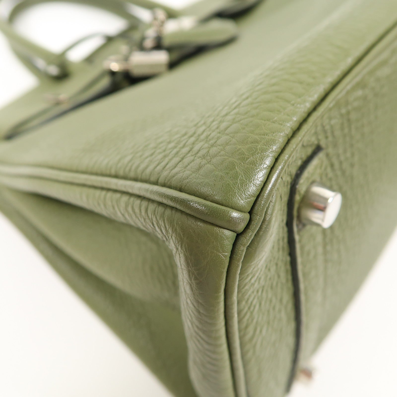 HERMES Togo皮革Birkin 30銀扣手挽袋Canopee