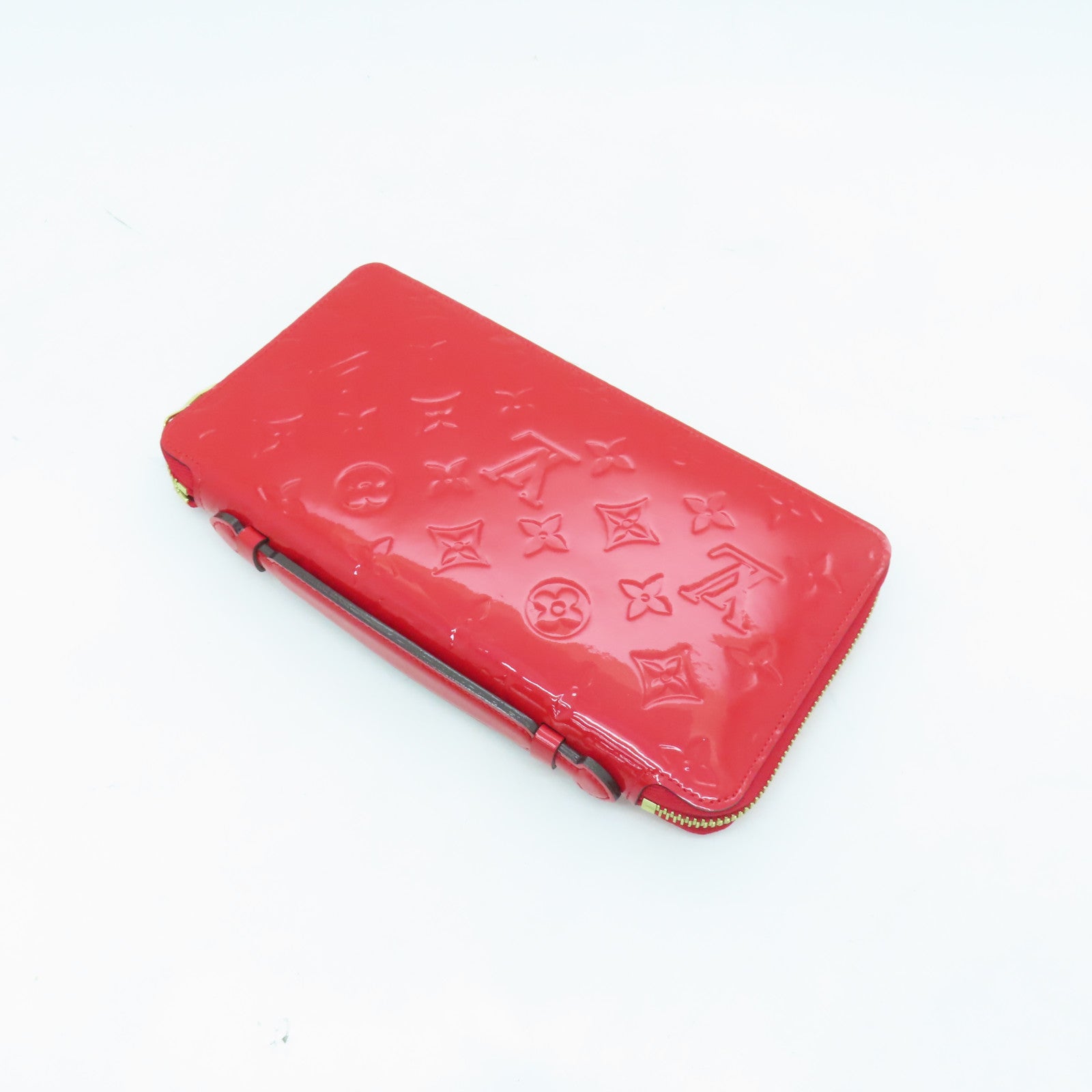 LOUIS VUITTON 【激減優惠】Vernis Daily Organizer Wallet金扣長錢包紅色