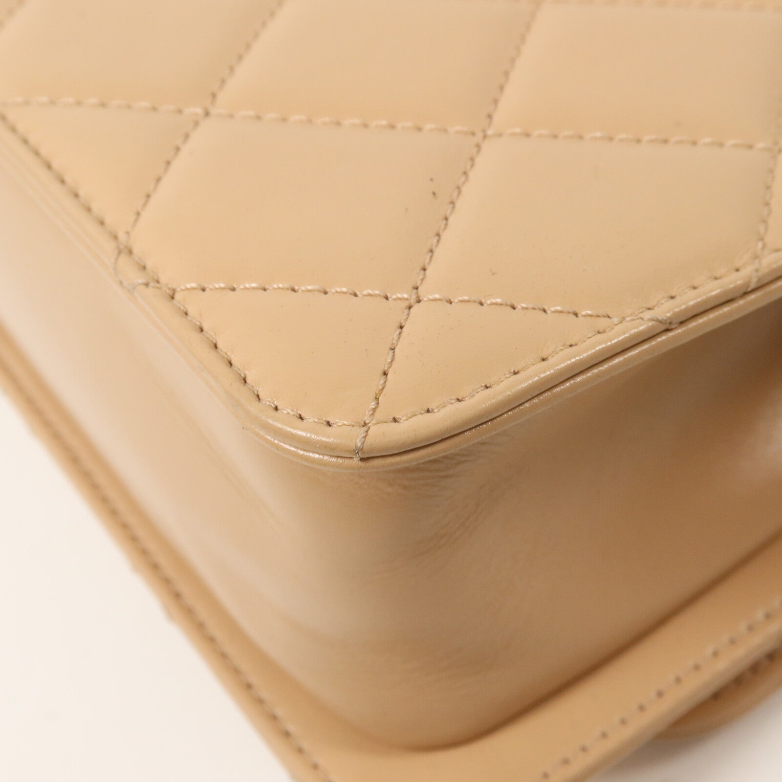 CHANEL 牛皮皮革Mini Flap Bag鏈帶肩背袋