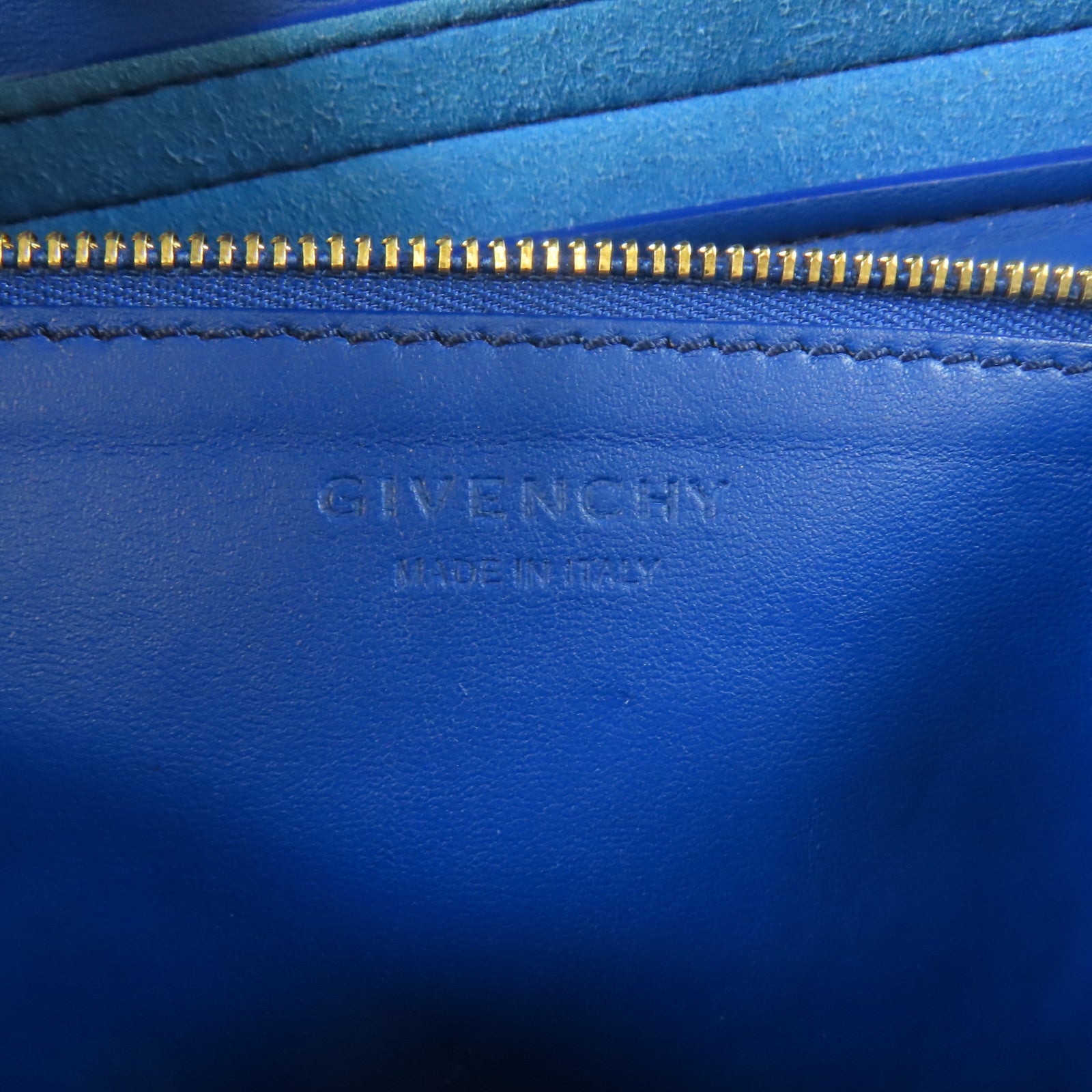 GIVENCHY 【激減優惠】牛皮皮革Nobile Bag金扣肩背袋藍色