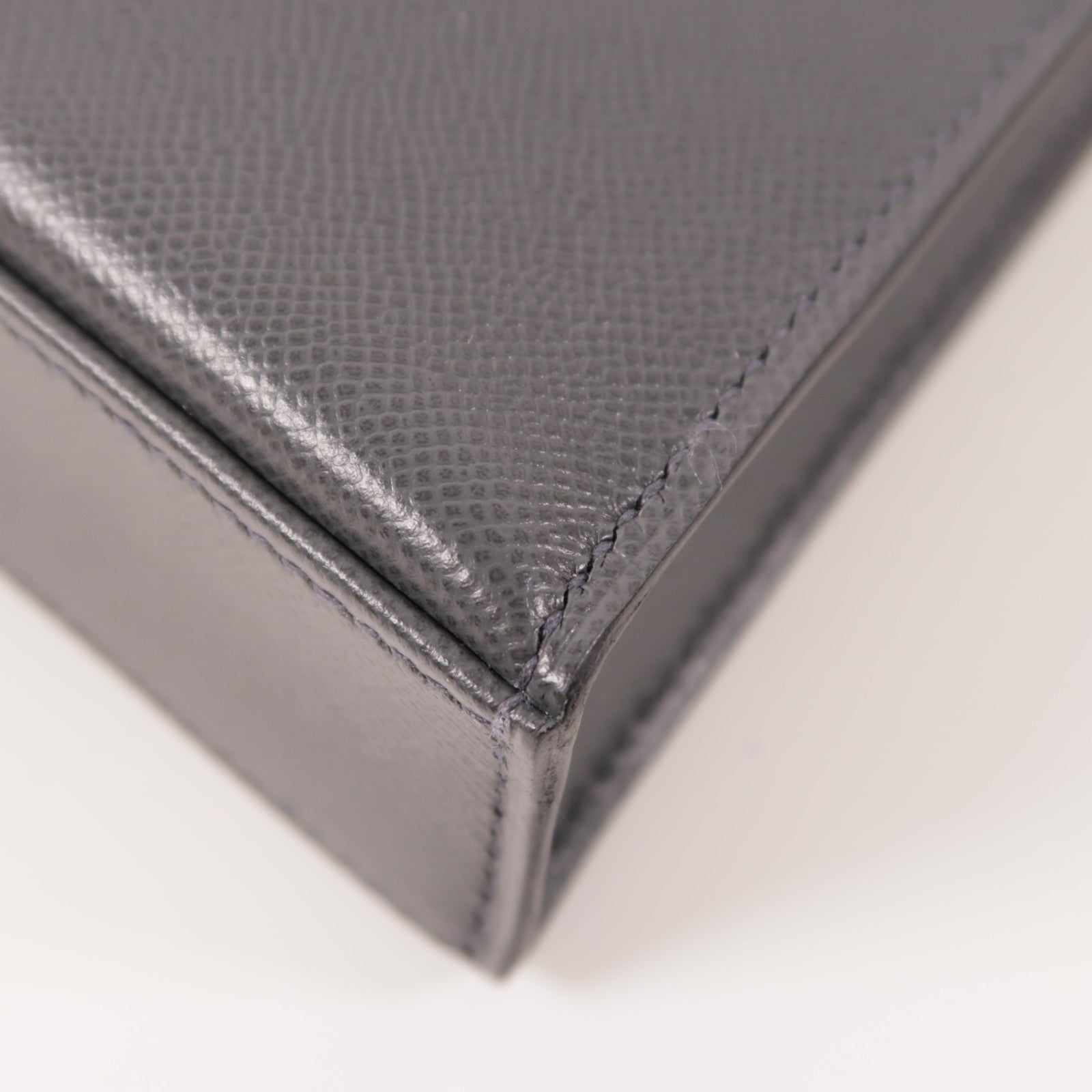 HERMES 【激減優惠】Madame皮革Kelly Elan銀扣肩背袋Gris Misty灰色