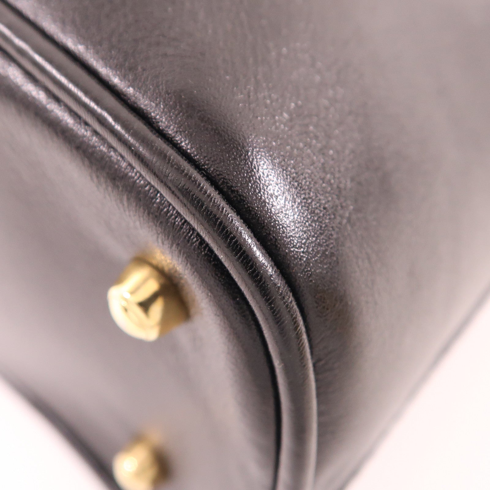 GUCCI GG GHW Bamboo Handbag 00021220290 Calfskin Leather Black