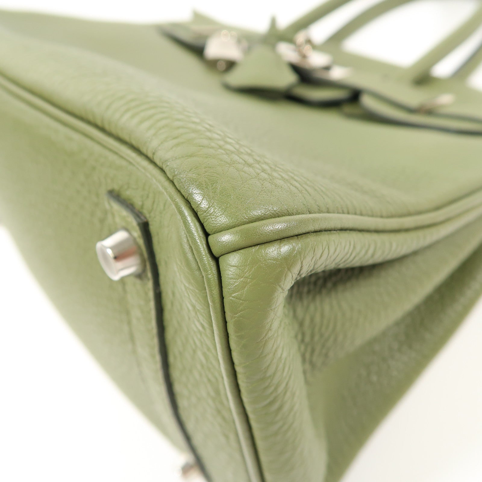 HERMES Togo皮革Birkin 30銀扣手挽袋Canopee