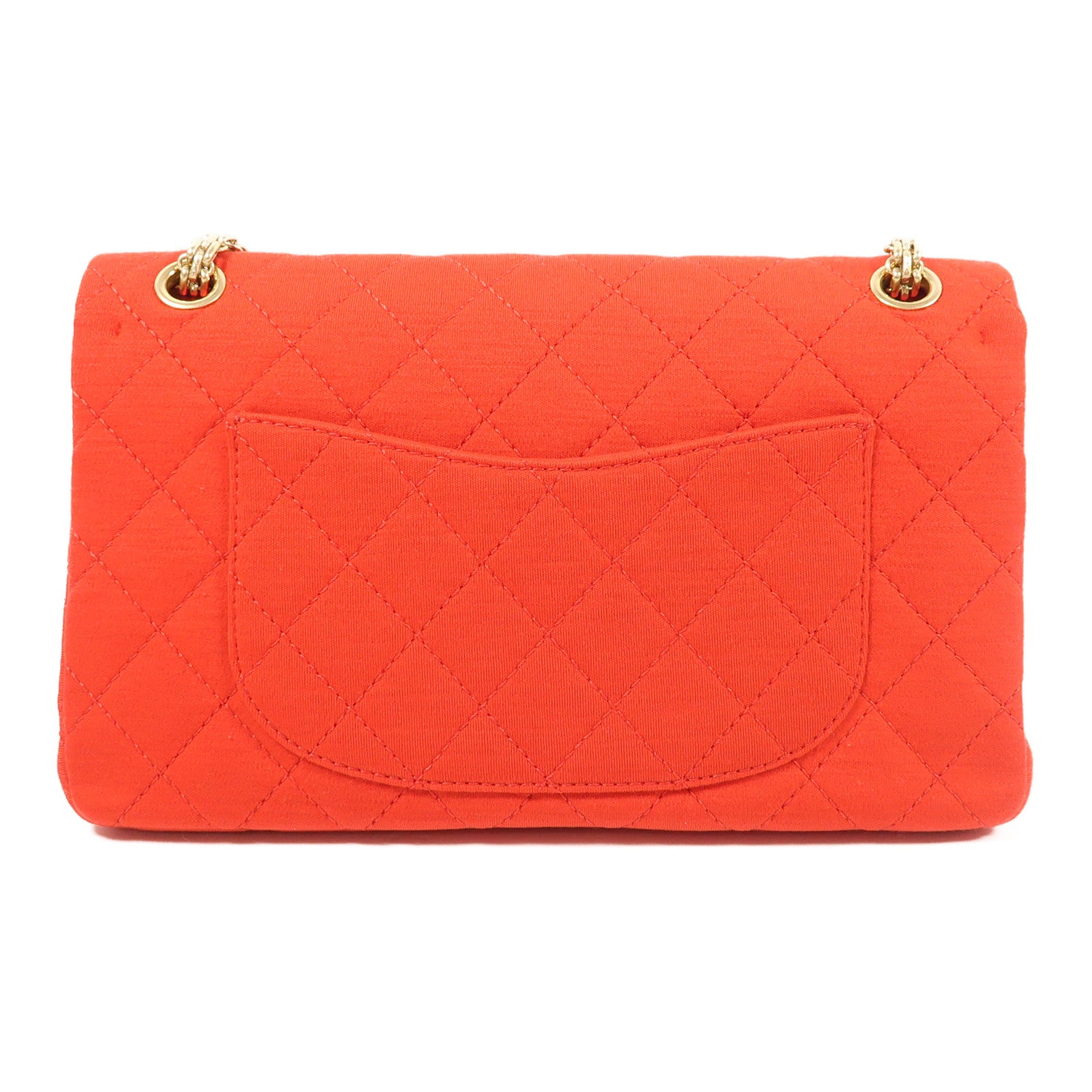 CHANEL 帆布2.55金扣鏈帶肩背袋