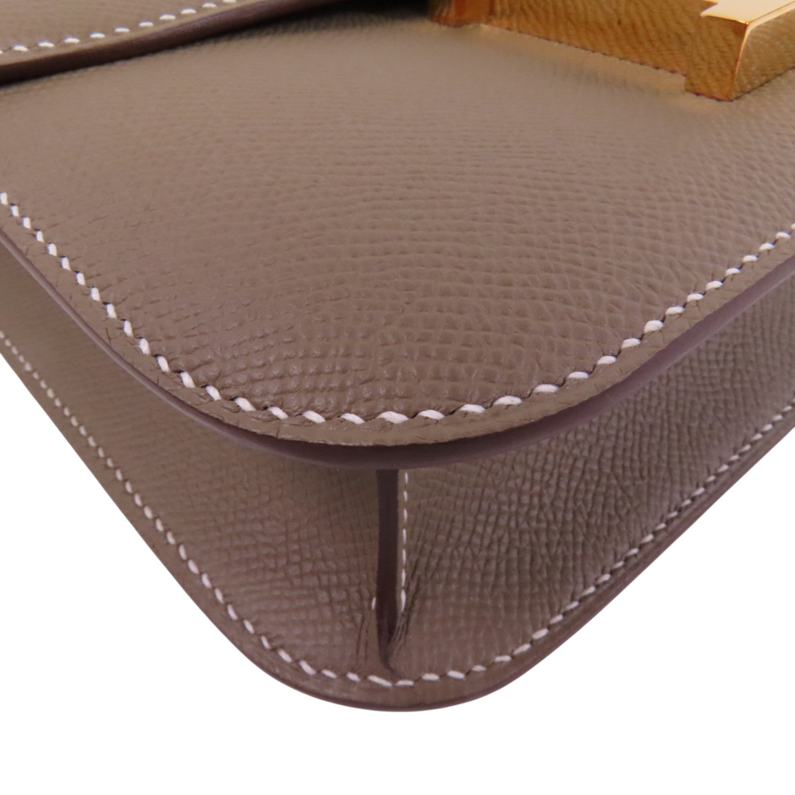 HERMES Epsom皮革Constance 24金扣肩背袋
