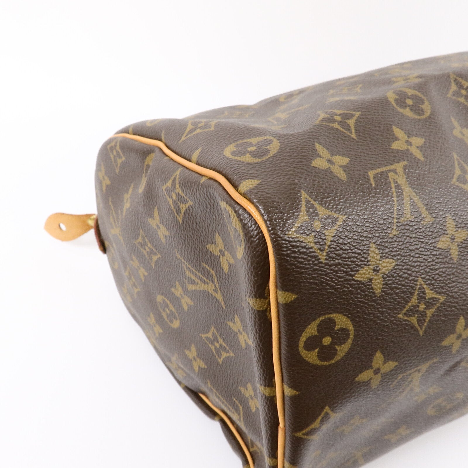 LOUIS VUITTON Monogram Speedy 35金扣手挽袋