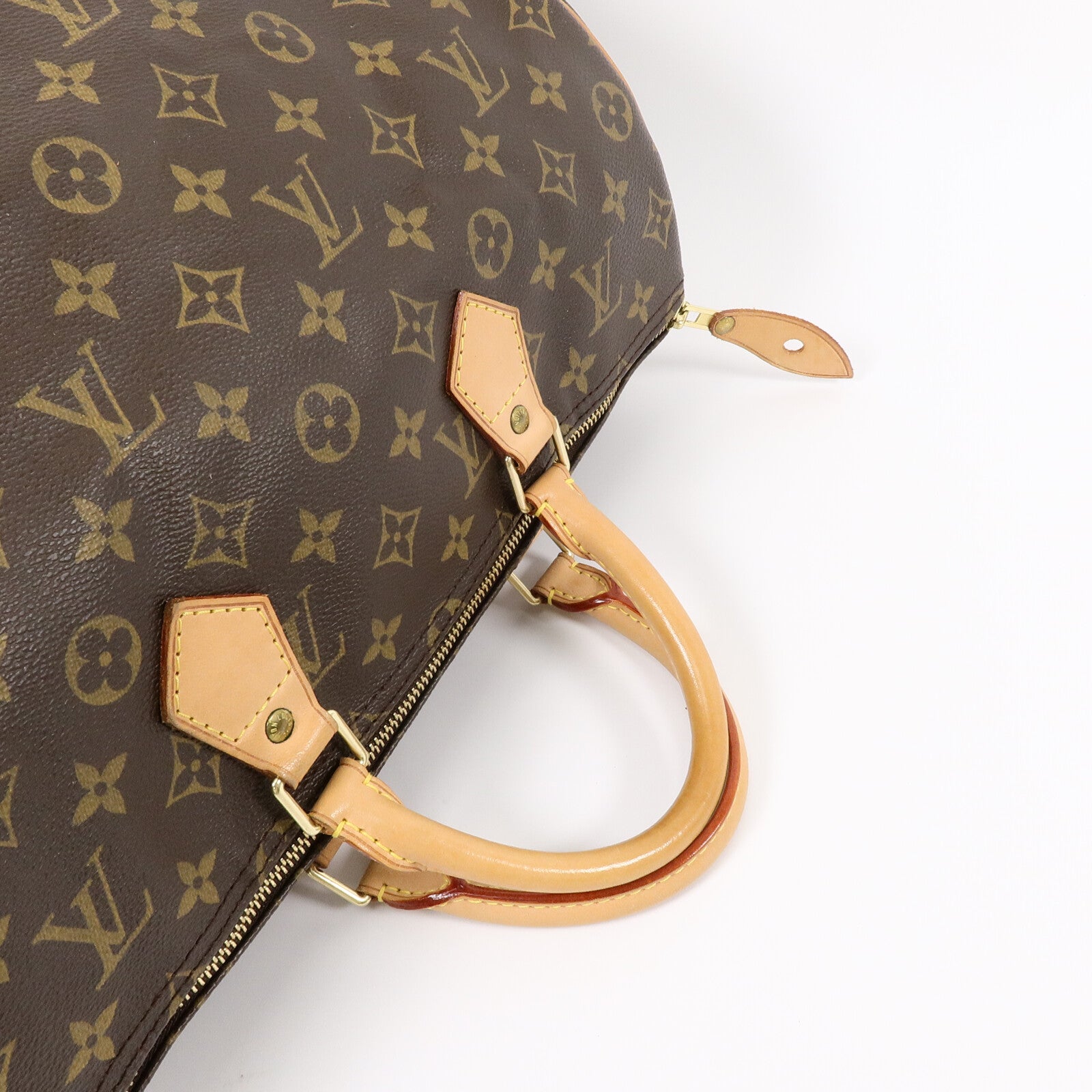 LOUIS VUITTON Monogram Speedy 35金扣手挽袋