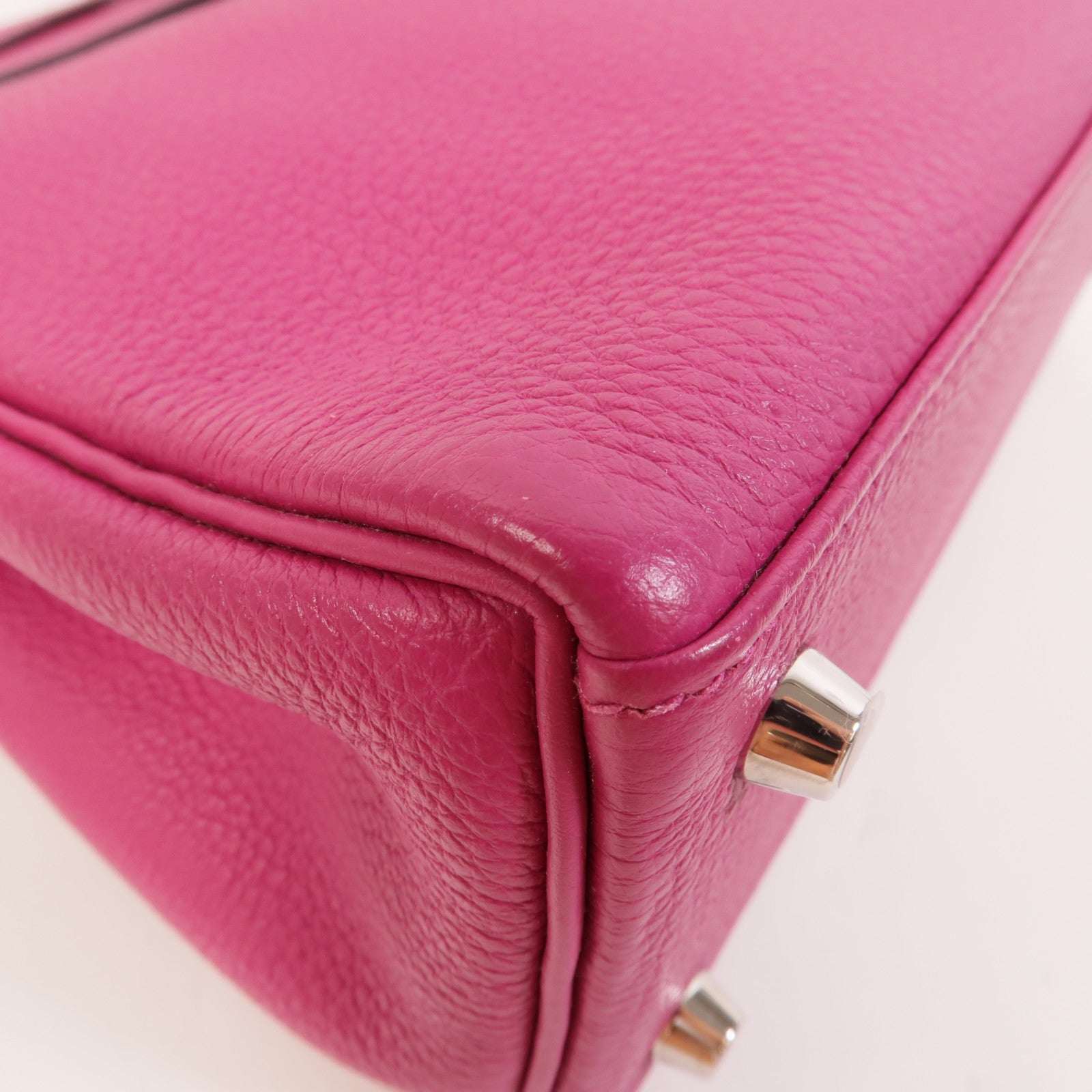 HERMES Togo皮革Kelly 25手挽肩背兩用袋Rose Pourpre
