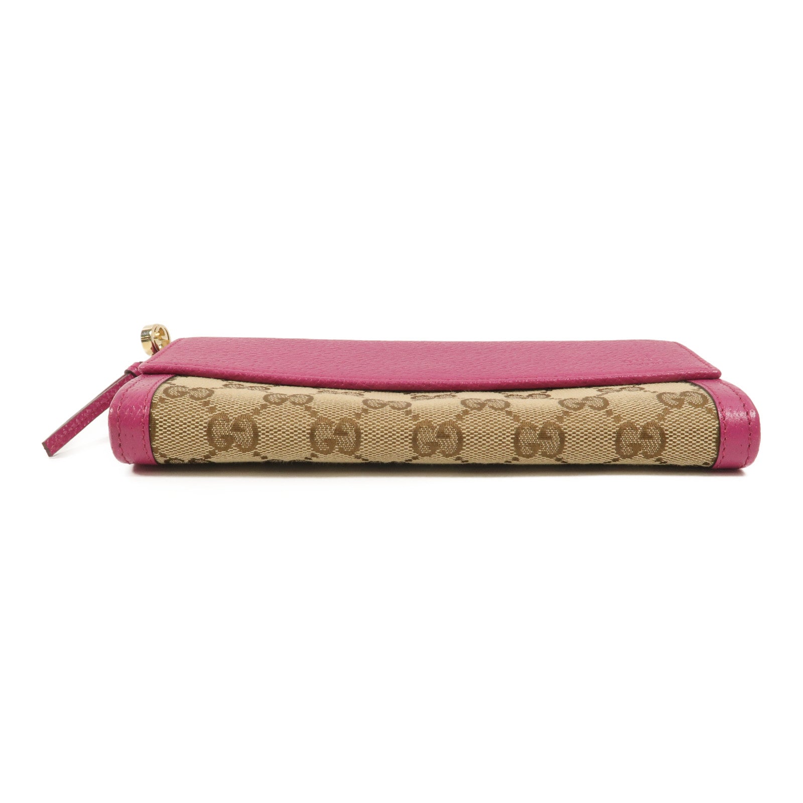 GUCCI 帆布/牛皮皮革Long Wallet長錢包