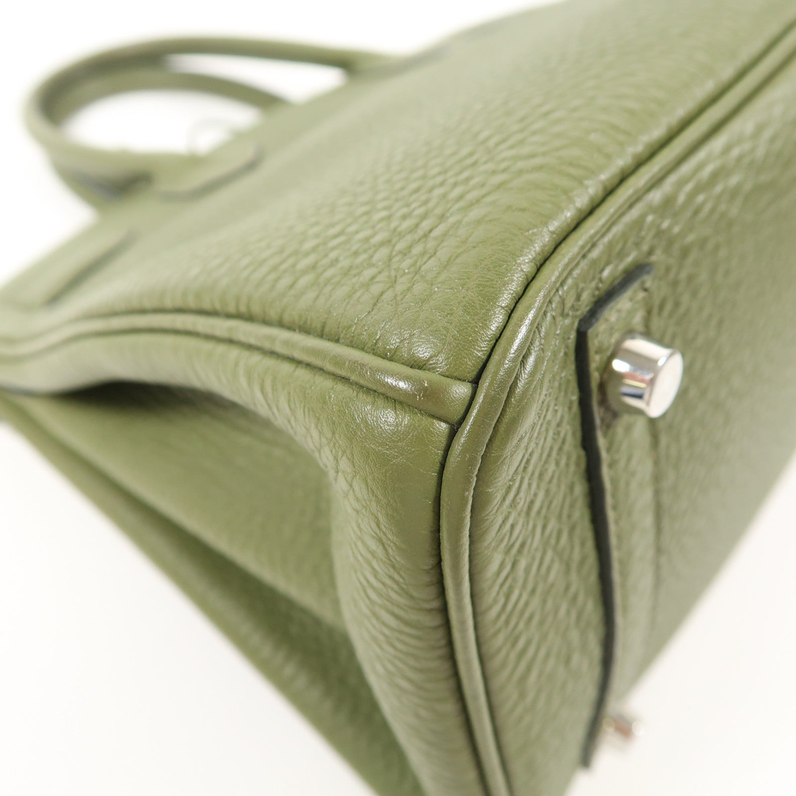 HERMES Togo皮革Birkin 30銀扣手挽袋Canopee