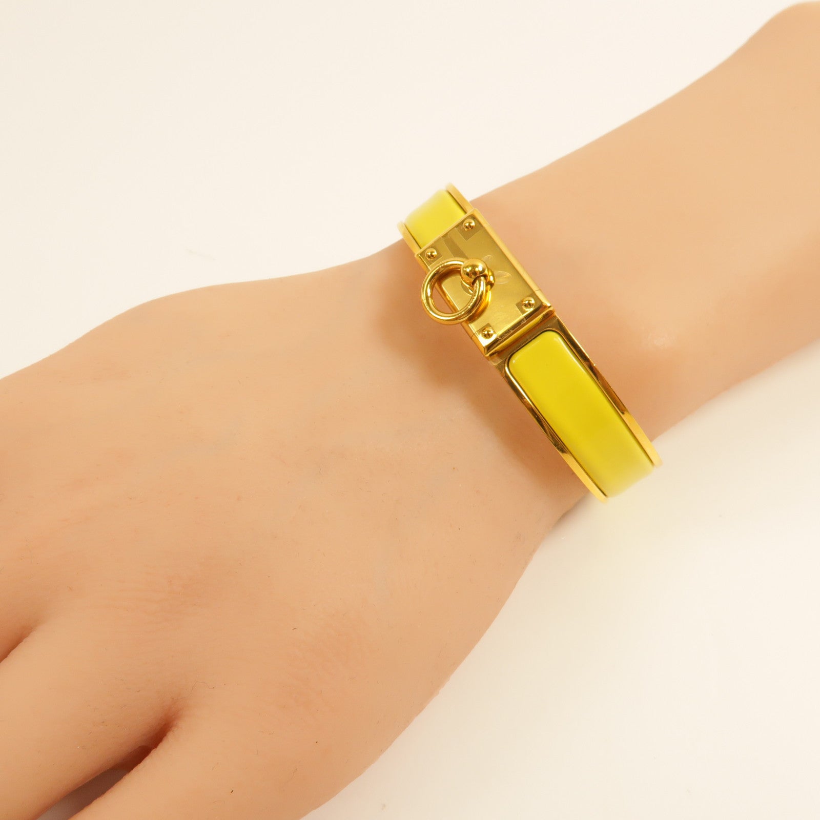 HERMES 【激減優惠】金屬/琺瑯Clic Anneau Bangle手鐲