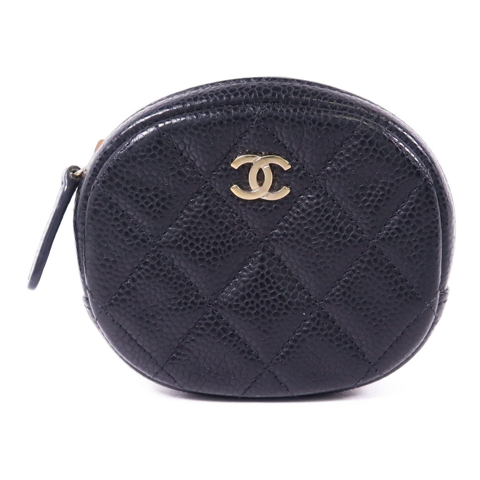 CHANEL 牛皮皮革Coin Case金扣零錢包